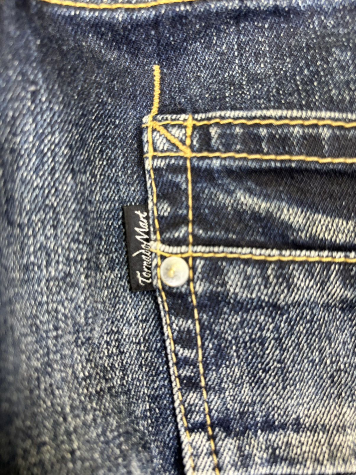 Tornado Mart 💥Flare💥Rare Tornado Mart Insane Claw Mark Fades Denim K14 Size US 33 - 12 Thumbnail