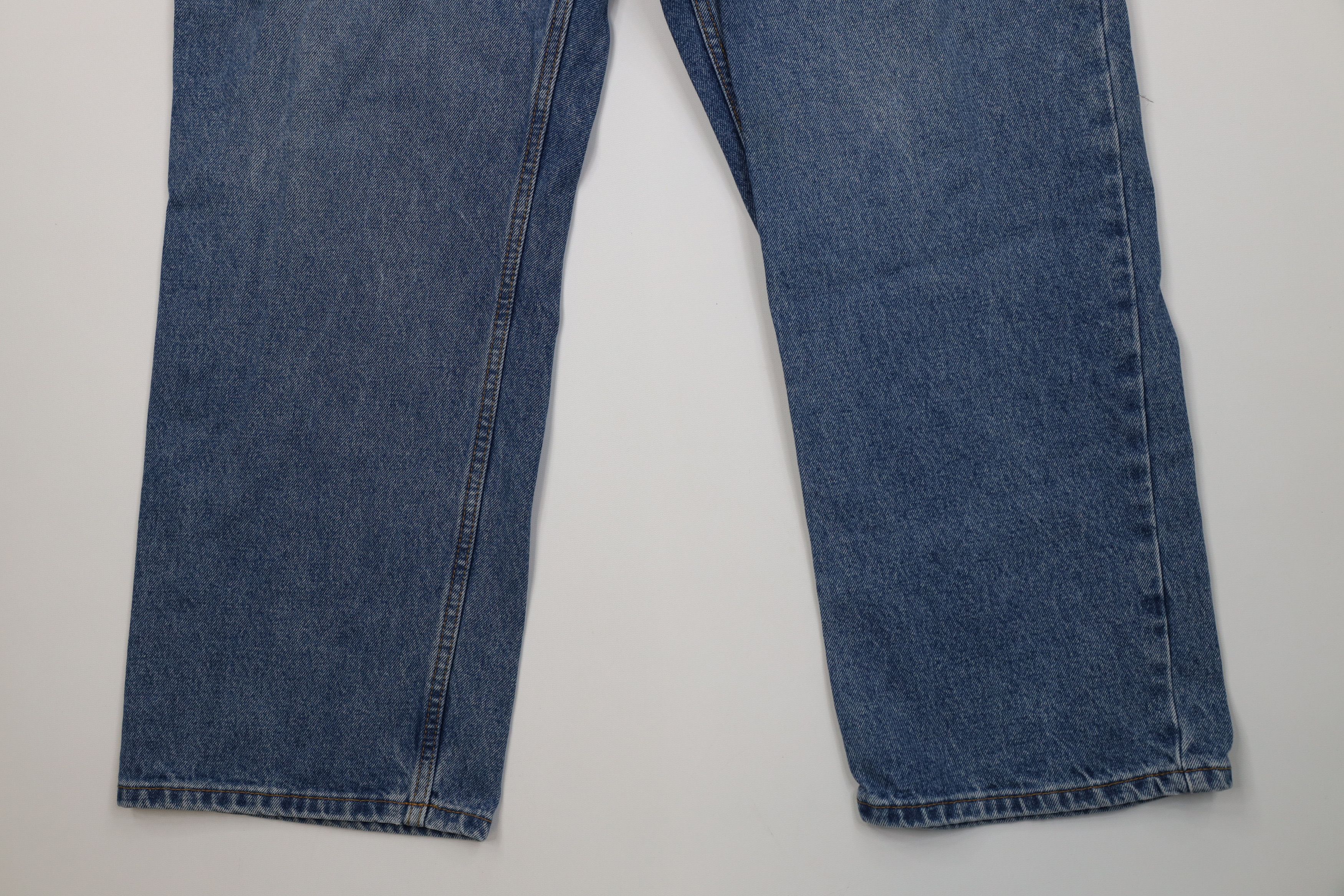 Vintage Vintage 90s Streetwear Wide Leg Denim Jeans Blue Cotton Size US 36 / EU 52 - 4 Thumbnail