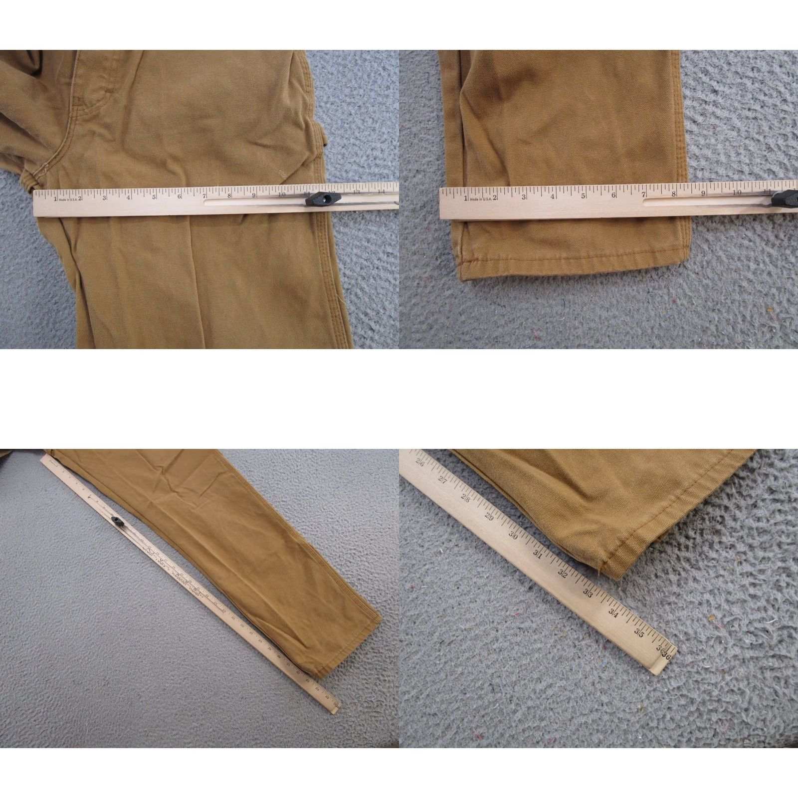 Dickies Dickies Work Wear Carpenter Style Pants Beige Canvas Size 32x33 Mens Regular 32in Inseam Straight Leg Canvas Workwear 90s Size US 32 / EU 48 - 8 Thumbnail