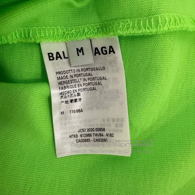 Balenciaga Balenciaga Neon green WFP wheat ear print food aid short s Size US M / EU 48-50 / 2 - 3 Thumbnail