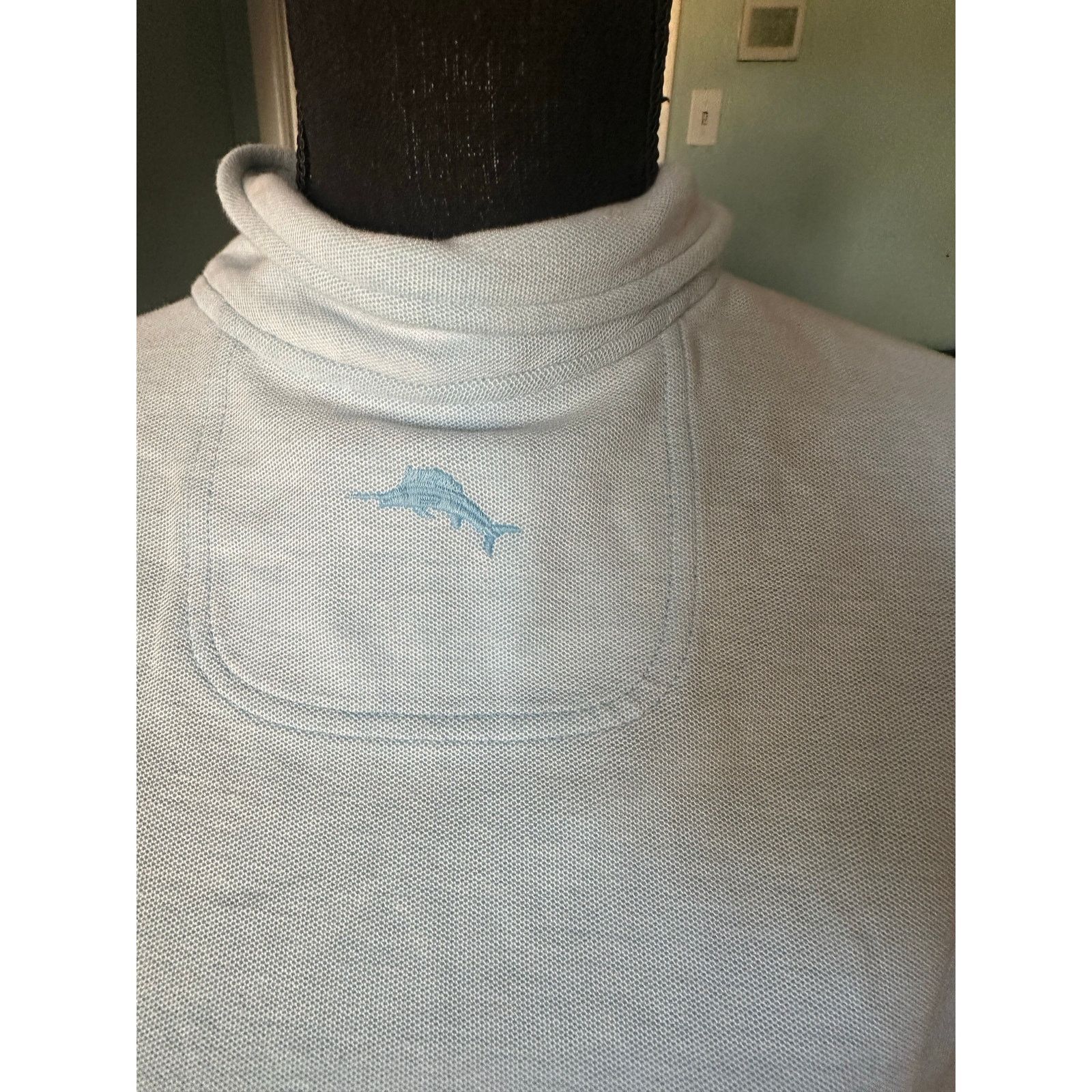 Tommy Bahama Tommy Bahama Light Blue 1/4-Zip Pullover Sweater Size US M / EU 48-50 / 2 - 6 Thumbnail