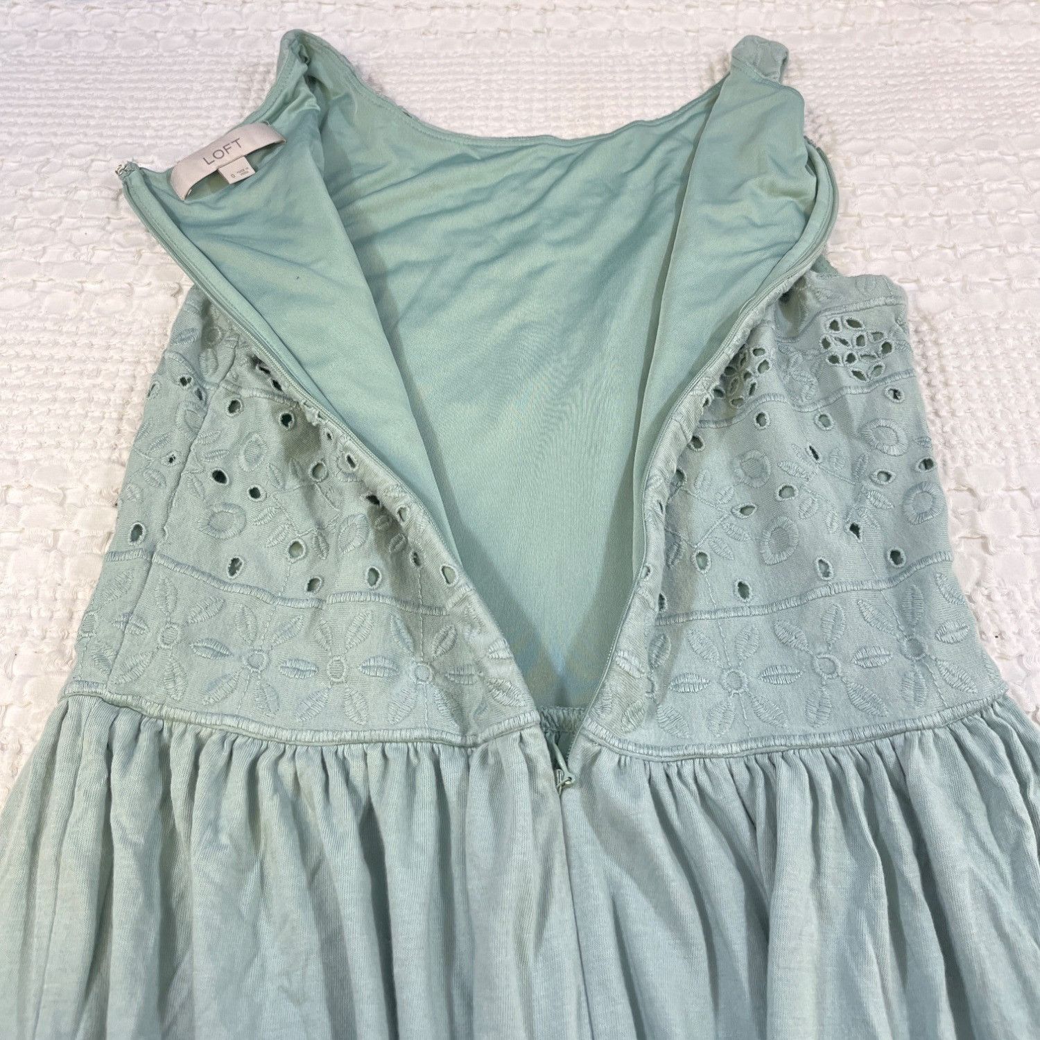 Ann Taylor Ann Taylor Loft Women's Green Mint Dress/A-Line Sz 0 SKU 510 Size XS / US 0-2 / IT 36-38 - 4 Thumbnail