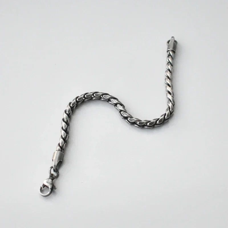 Jewelry Black Twisted Chain Bracelet Size ONE SIZE - 3 Thumbnail