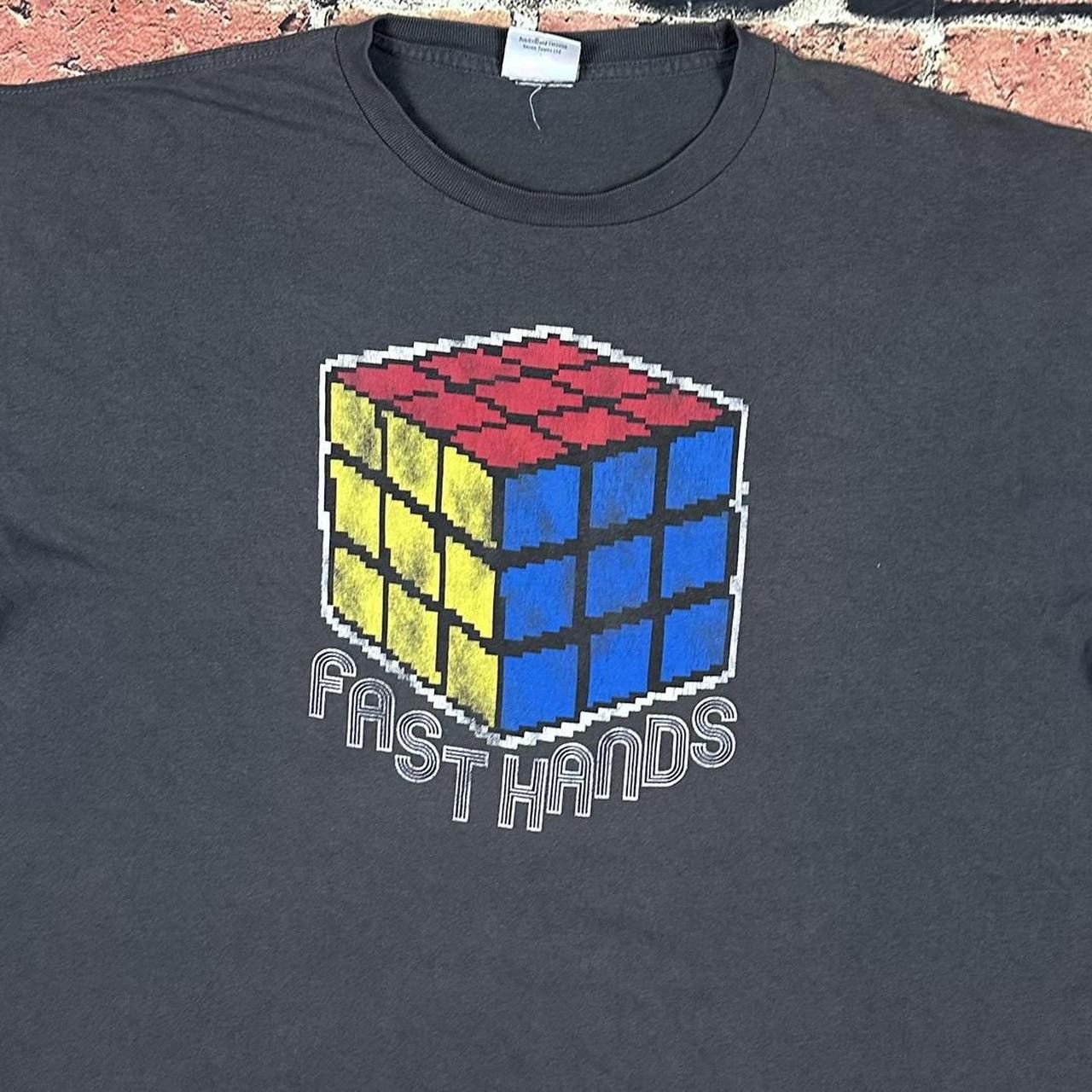 Other Vintage Rubiks Cube Puzzle Graphic Tee Fast Hands 2006 Size US XXL / EU 58 / 5 - 2 Thumbnail