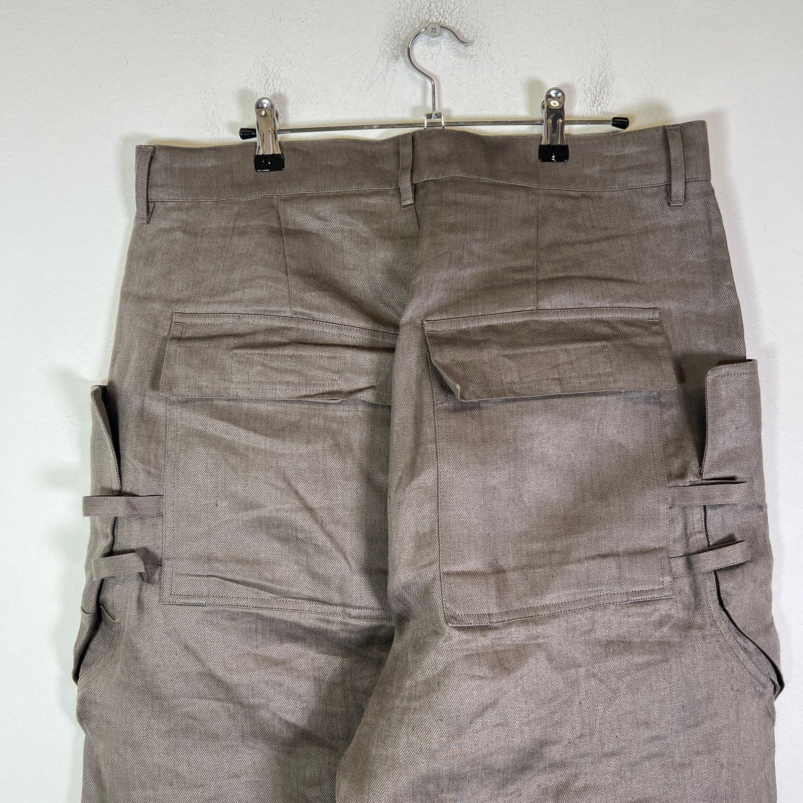 Rick Owens Rick Owens Hollywood SS25 Linen Stefan Cargo Pants Size US 32 / EU 48 - 4 Thumbnail