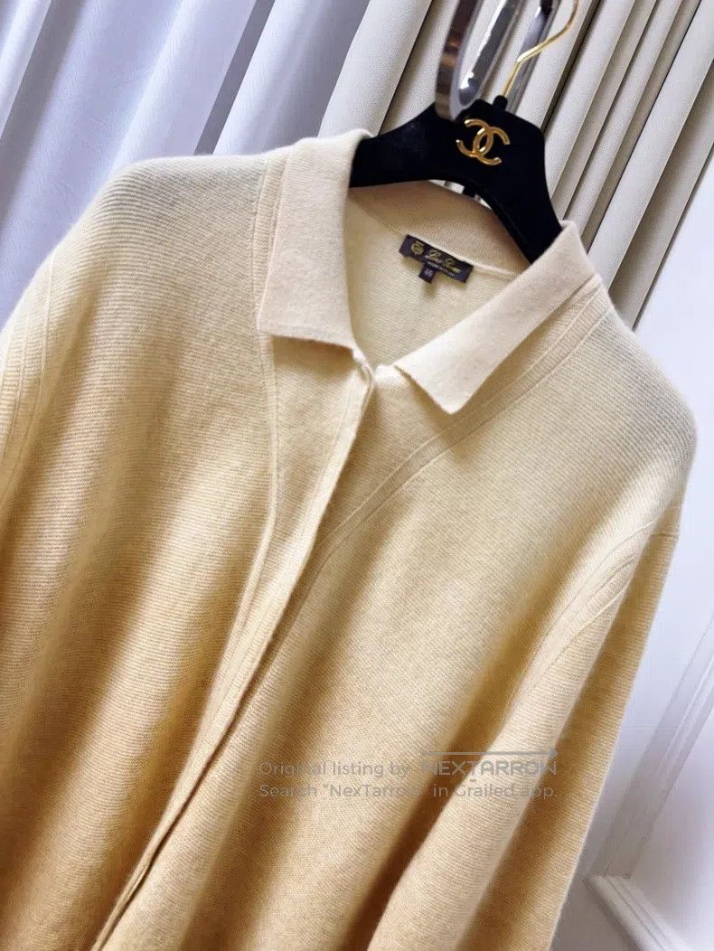 Loro Piana Loro Piana Yellow Gradient Cashmere Knit Cardigan Coat Size M / US 6-8 / IT 42-44 - 9 Thumbnail