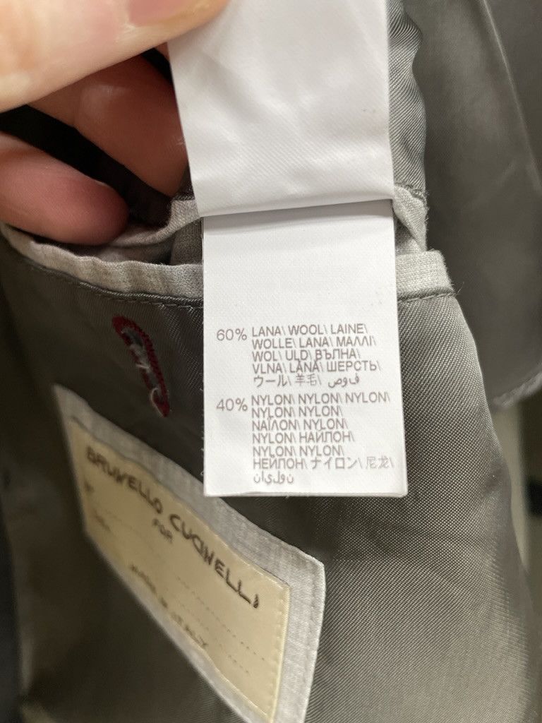 Brunello Cucinelli BRUNELLO CUCINELLI Wool Nylon Charcoal Utility Jacket Size US L / EU 52-54 / 3 - 13 Thumbnail