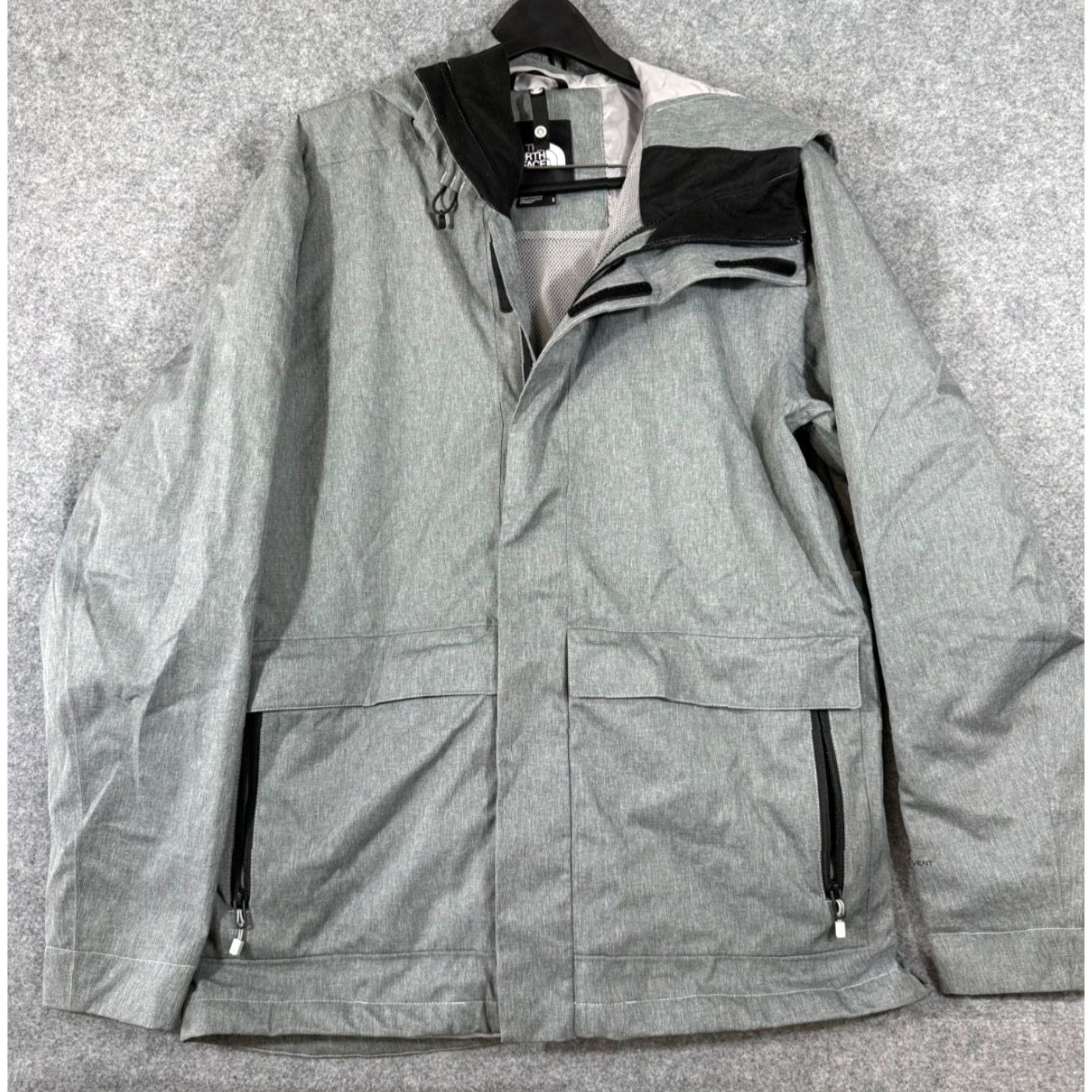 The North Face VINTAGE? No. The North Face Hooded Jacket Mens M Gray Full Zip Clement Tri Climate Dryvent Lined Outdoor Utility Pockets Size US M / EU 48-50 / 2 - 2 Thumbnail