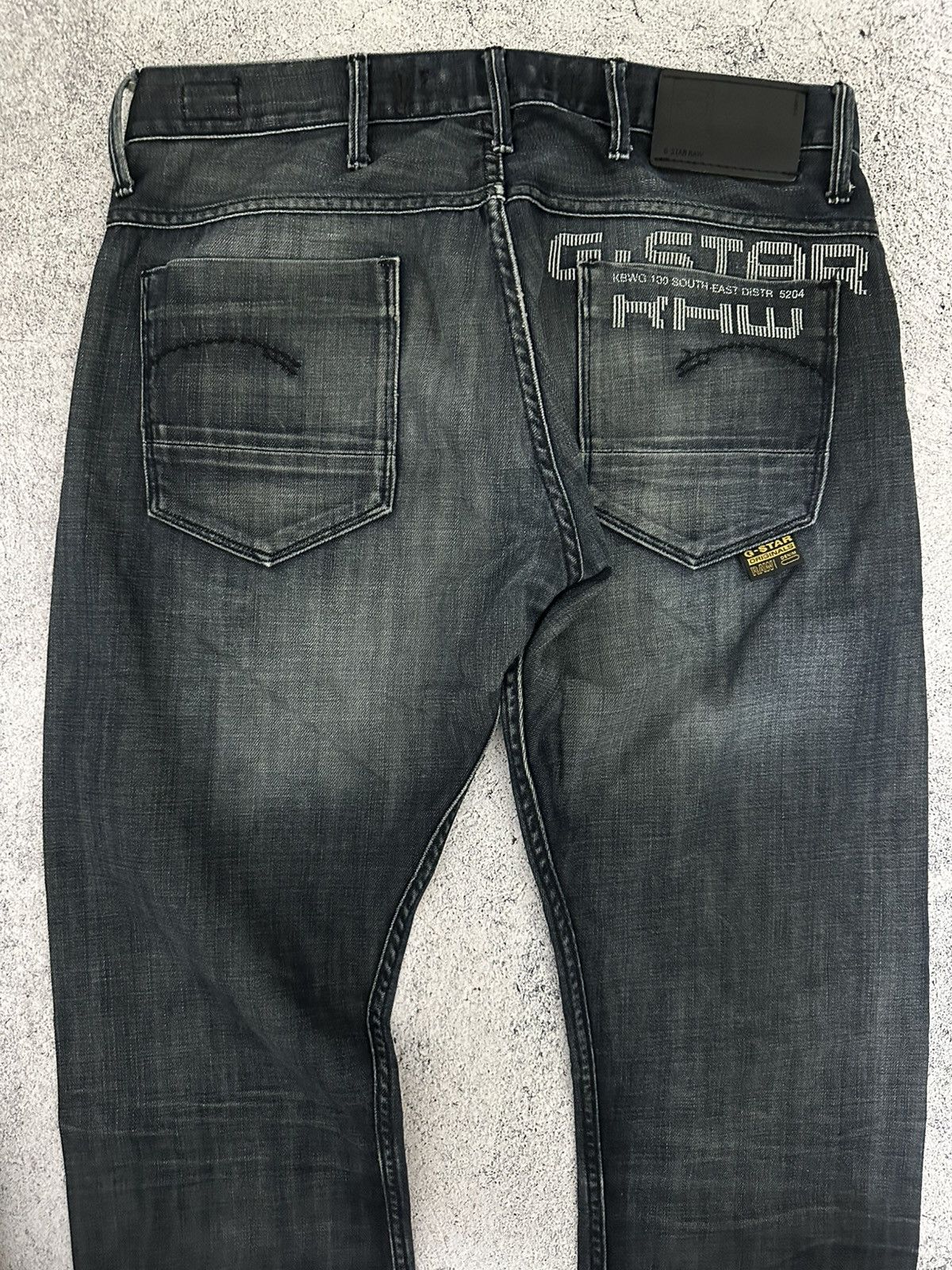 G-Star G-Star Dark Denim Jeans Distressed Multipocket Fit Y2K Logo Size US 34 / EU 50 - 10 Thumbnail