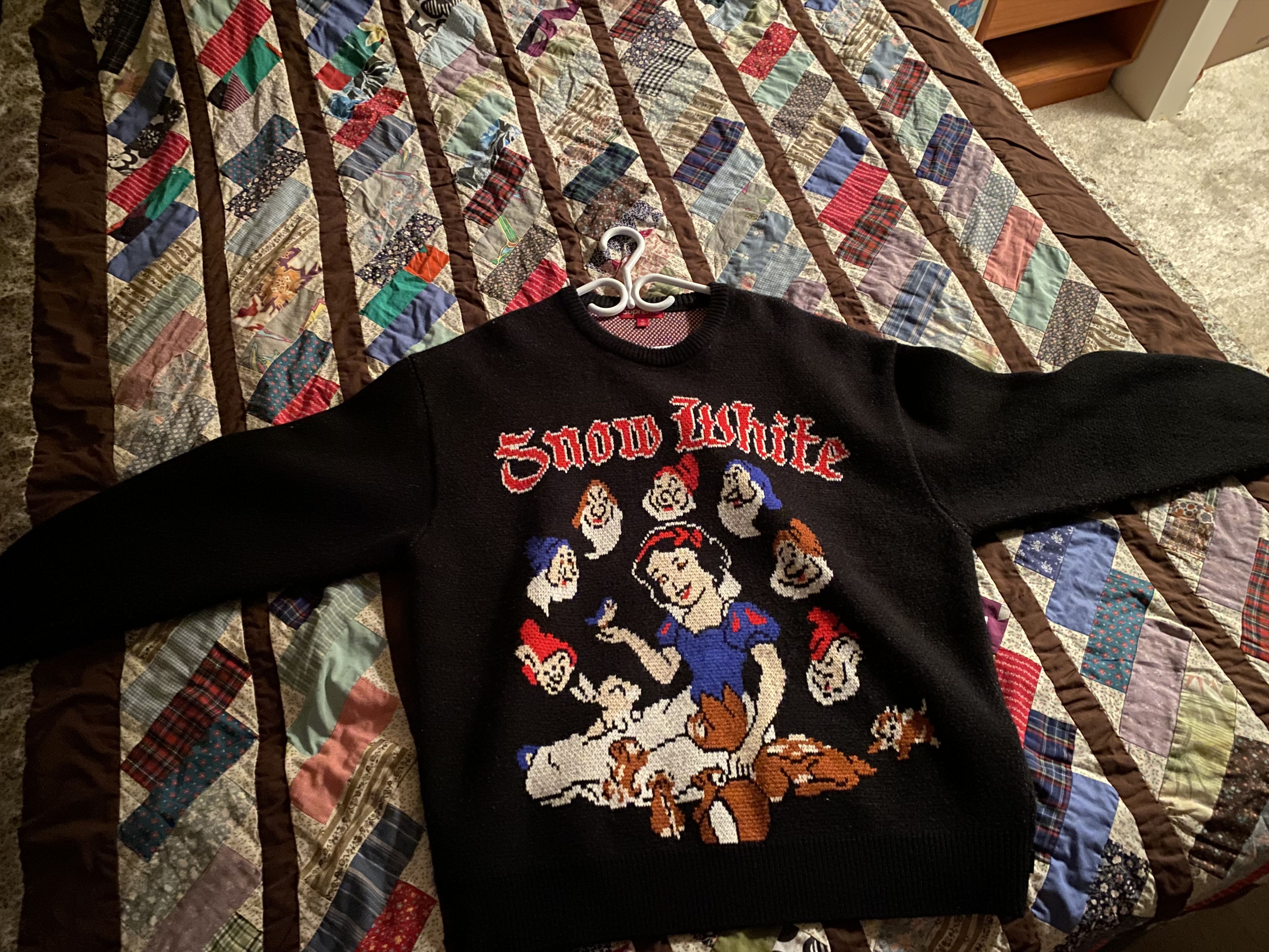 Supreme Supreme snow white knit black Size US XL / EU 56 / 4 - 1 Thumbnail