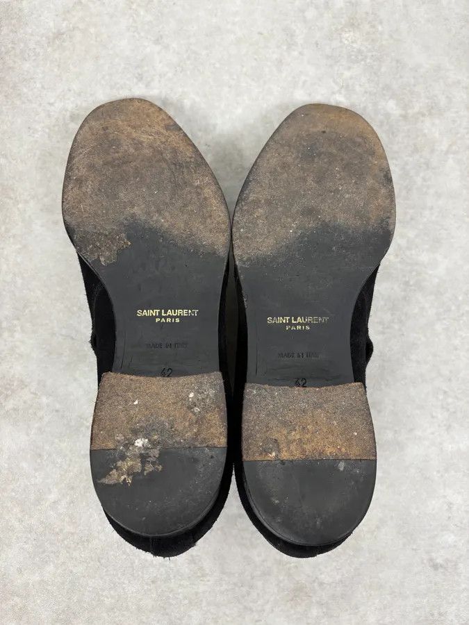 Saint Laurent Paris AW2013 Saint Laurent Black Mid Suede Leather Boots Size US 9 / EU 42 - 8 Thumbnail