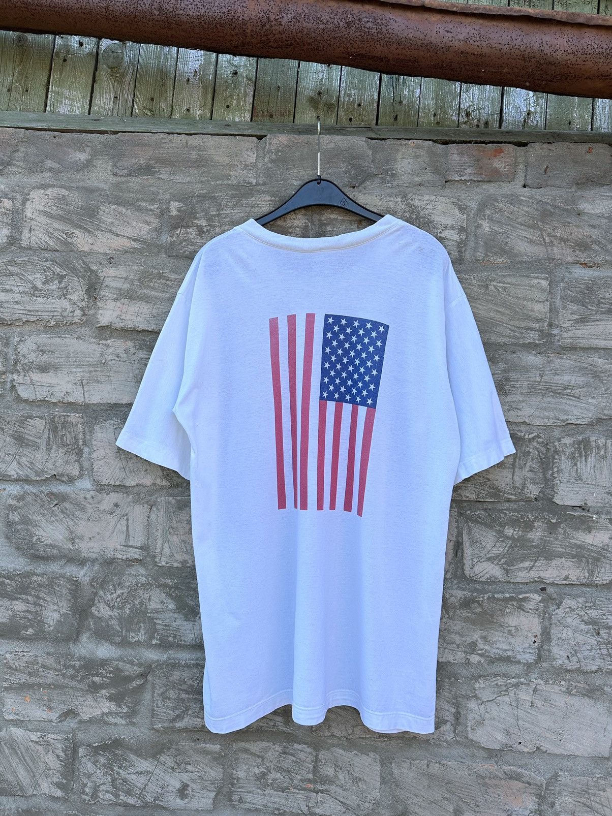 Vintage 1970s Go West to America Faded T-Shirt Size US L / EU 52-54 / 3 - 7 Thumbnail