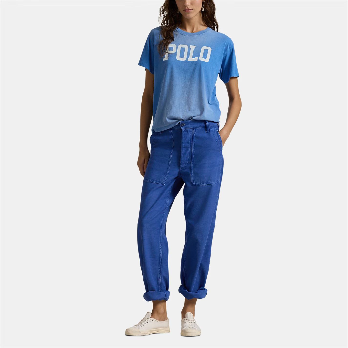 Polo Ralph Lauren o1g2r1mq1025 Varsity T-Shirt in Blue Size S / US 4 / IT 40 - 3 Thumbnail