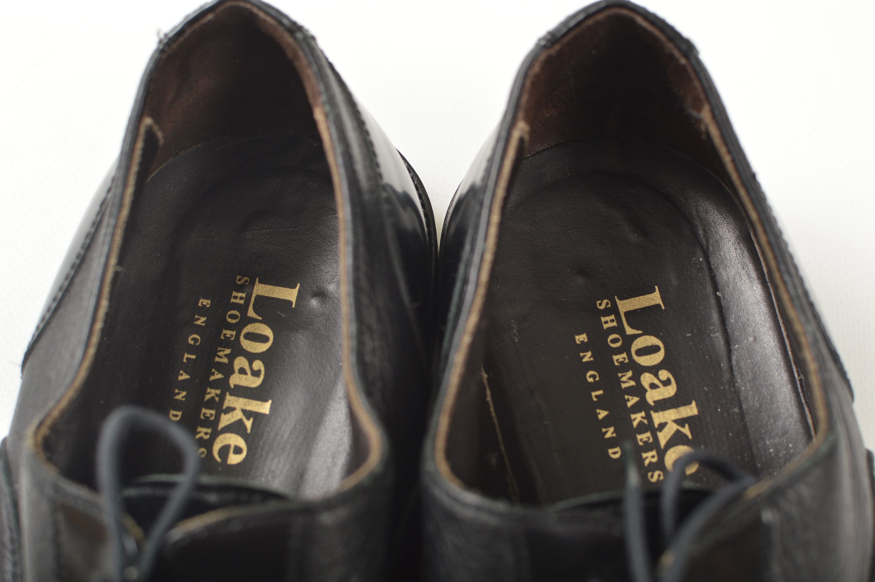 Loake Loake Bibury Combined Leather Black Oxford Shoes Size US 9 / EU 42 - 7 Thumbnail