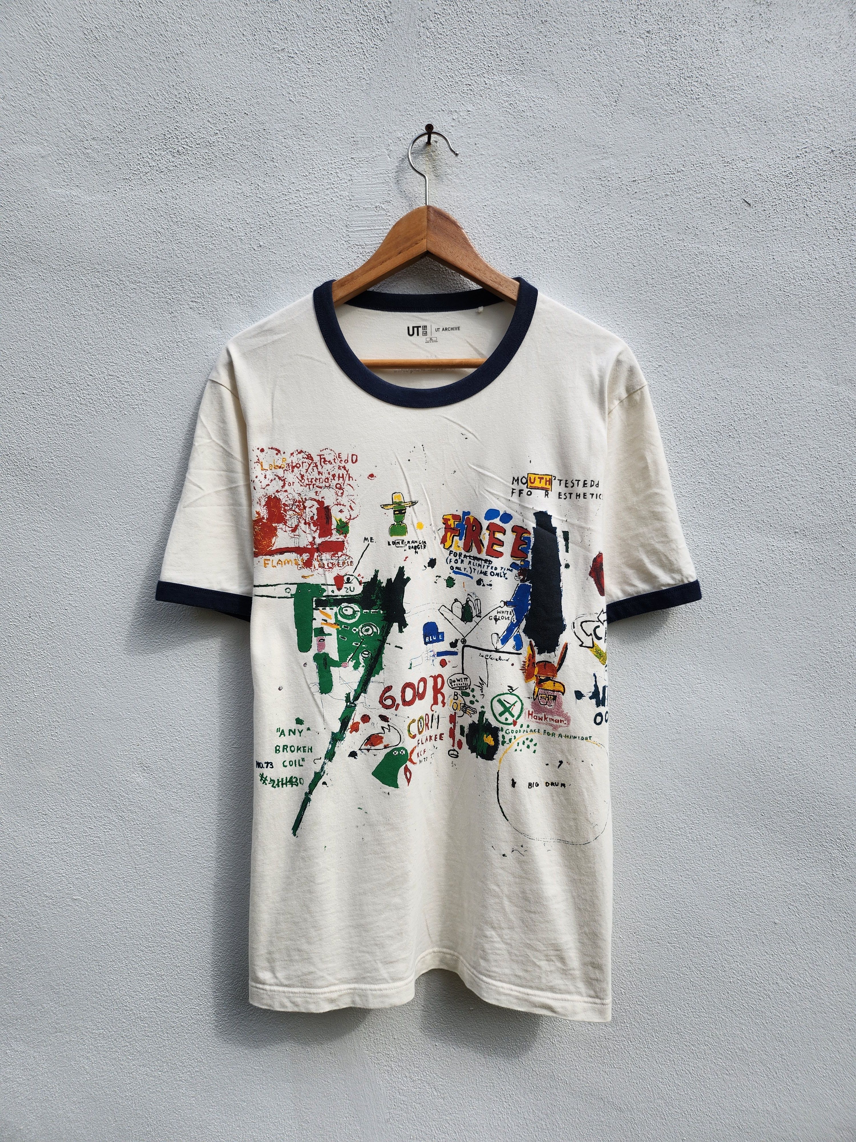 Japanese Brand 💥Pop Art By Jean Michel Basquiat Masterpiece Tee Size US XL / EU 56 / 4 - 1 Thumbnail