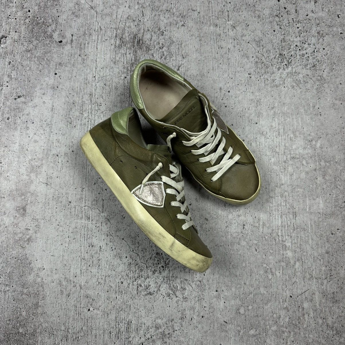 Philippe Model Women's Philippe Model Vintage Leather Low Top Sneakers Size US 8 / IT 38 - 1 Thumbnail