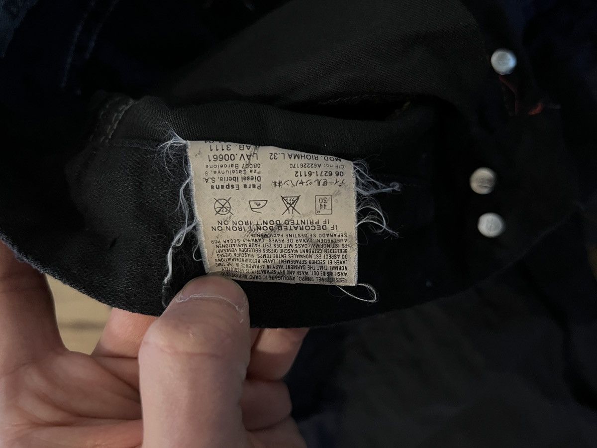 Diesel Diesel Denim Gallery Denim Jeans 132/300 Dyed Black Size US 31 - 9 Thumbnail