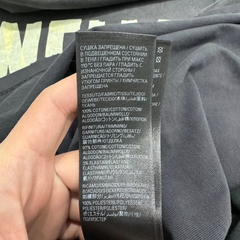 Balenciaga Balenciaga Tape Letter Patchwork Short Sleeve Size US L / EU 52-54 / 3 - 5 Thumbnail