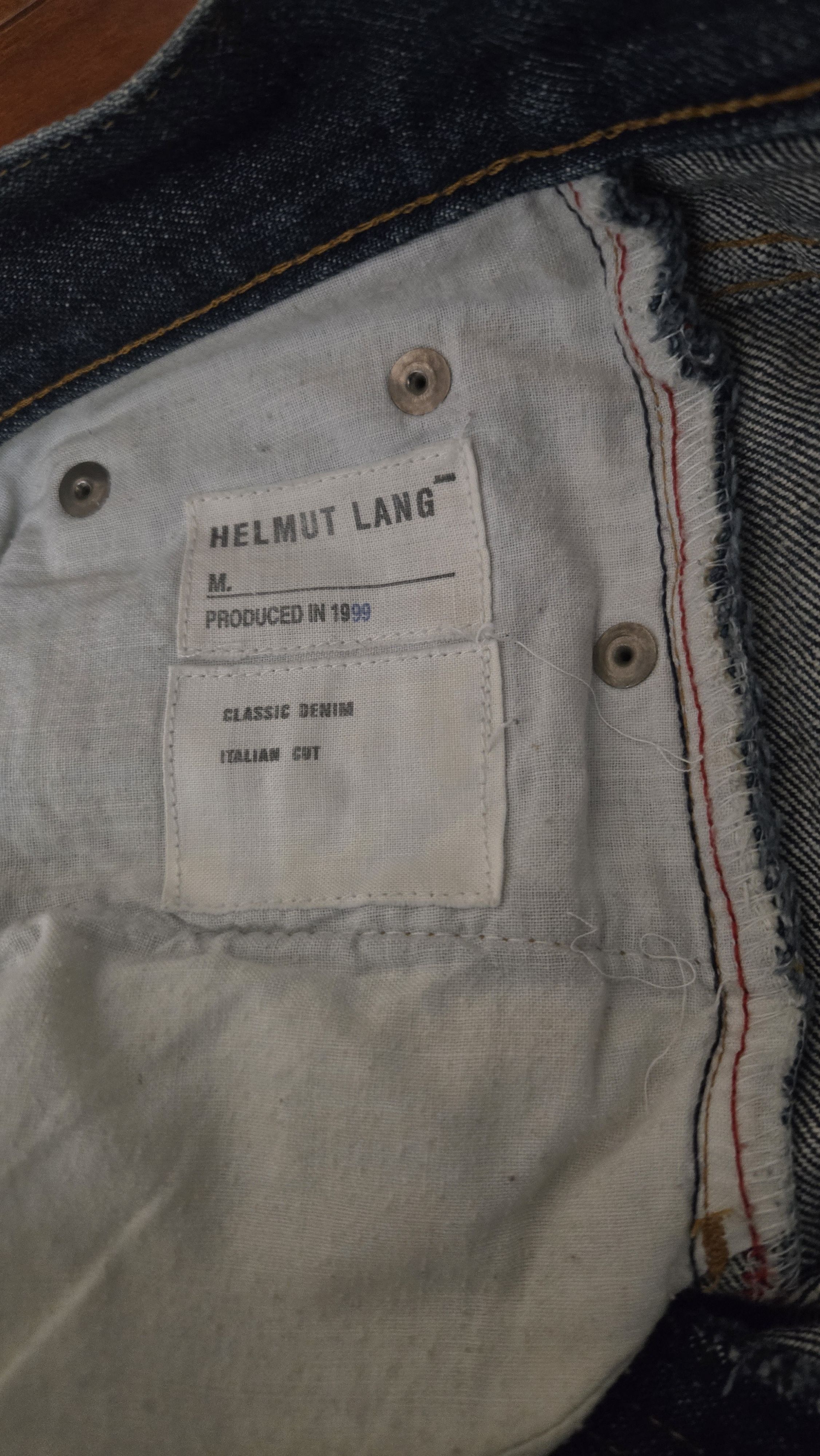 Helmut Lang Archive 1999 Helmut Lang Classic Denim Italian Cut Size 27 Size US 27 - 2 Thumbnail