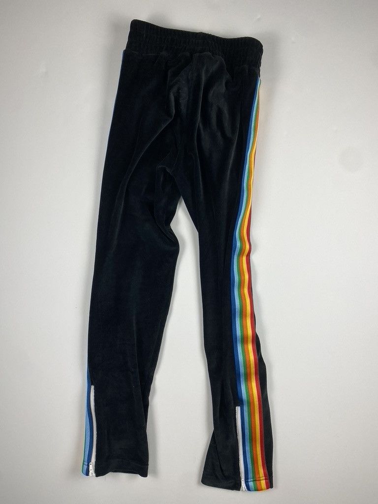 Palm Angels Palm Angels Velour Rainbow stripe Trackpants Size US 28 / EU 44 - 2 Thumbnail