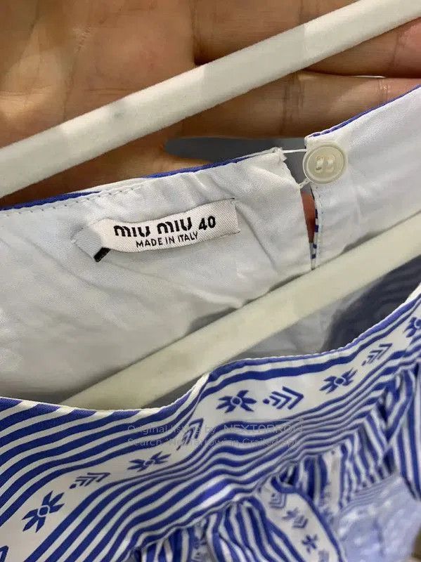 Miu Miu Miu Miu Summer Multi-Color Cotton Dress . Size S / US 4 / IT 40 - 4 Thumbnail