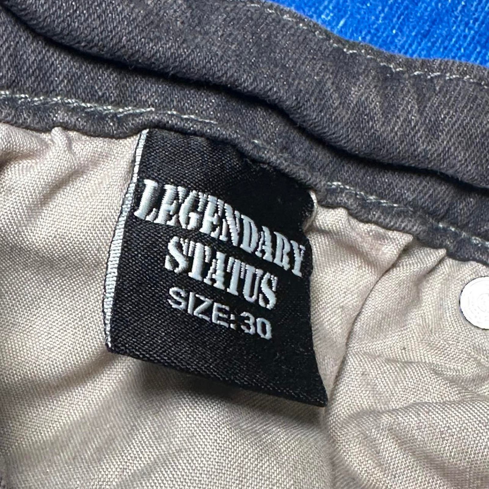 Other Legendary Status Distressed Bleach Wash Cargo Jeans Size US 30 / EU 46 - 8 Thumbnail