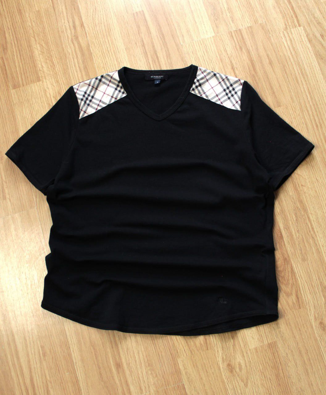 Burberry 🔥 Burberry London Nova Check Womens Top T Shirt Size L / US 10 / IT 46 - 1 Thumbnail