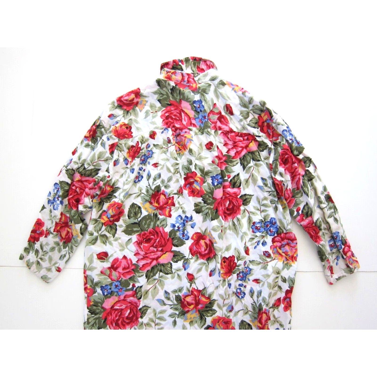 Victoria's Secret VINTAGE Victoria's Secret Gold Label Shirt Dress P/S Pink Floral Rayon Lace Midi Long Sleeve Collared Button Dress Shirt Womens Size S / US 4 / IT 40 - 6 Thumbnail