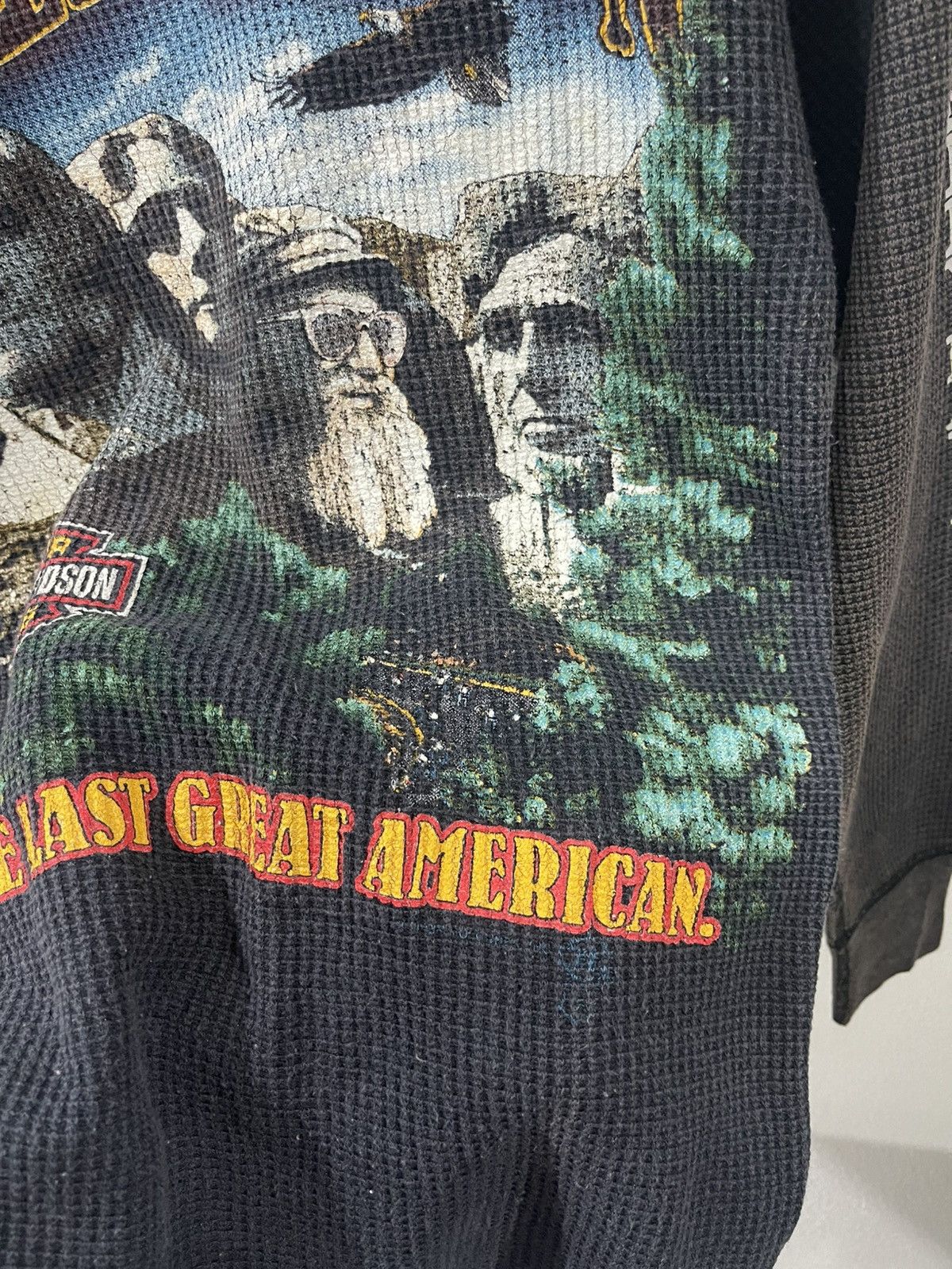 Harley Davidson Vintage Harley Davidson Longsleeve Distressed Knit Size US S / EU 44-46 / 1 - 15 Thumbnail