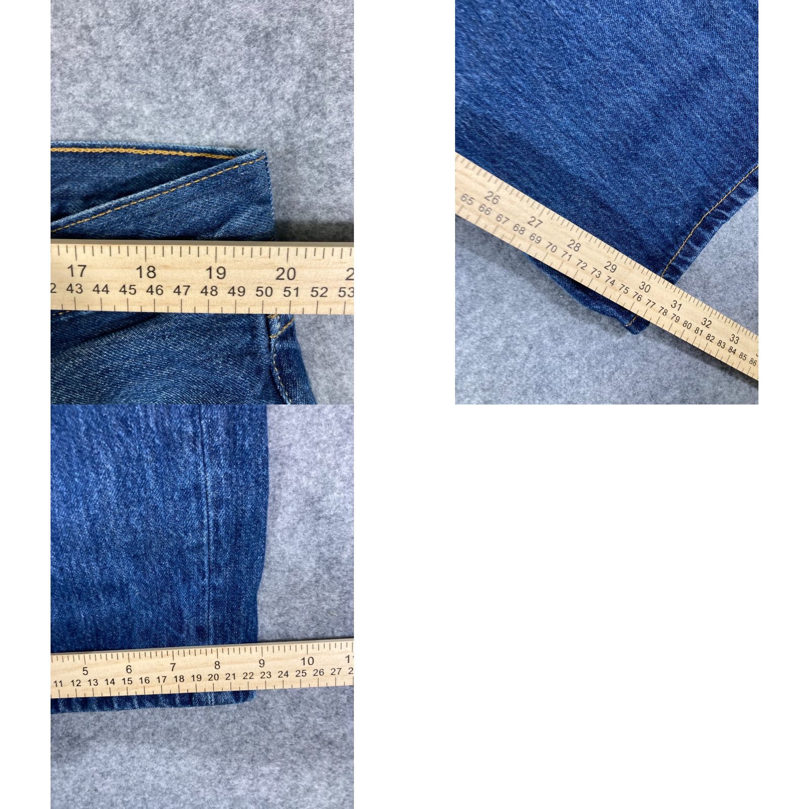 Levi's Levi's 501 Jeans Mens 42X32 Blue Denim Straight Leg Button Fly WPL 423 5-Pocket Size US 42 / EU 58 - 9 Thumbnail