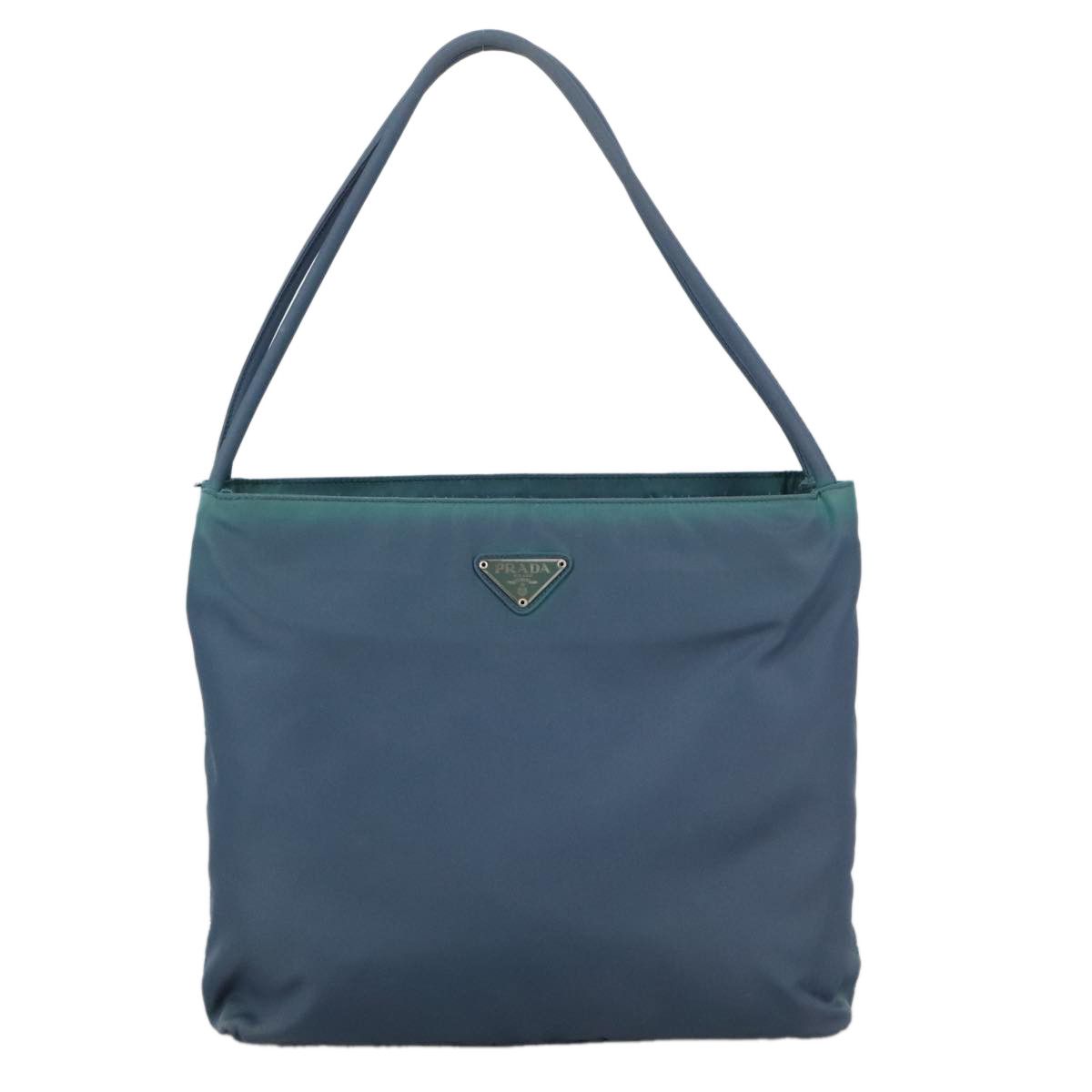 Prada Tessuto Blue Synthetic Tote Bag (Pre-Owned) Size ONE SIZE - 1 Thumbnail