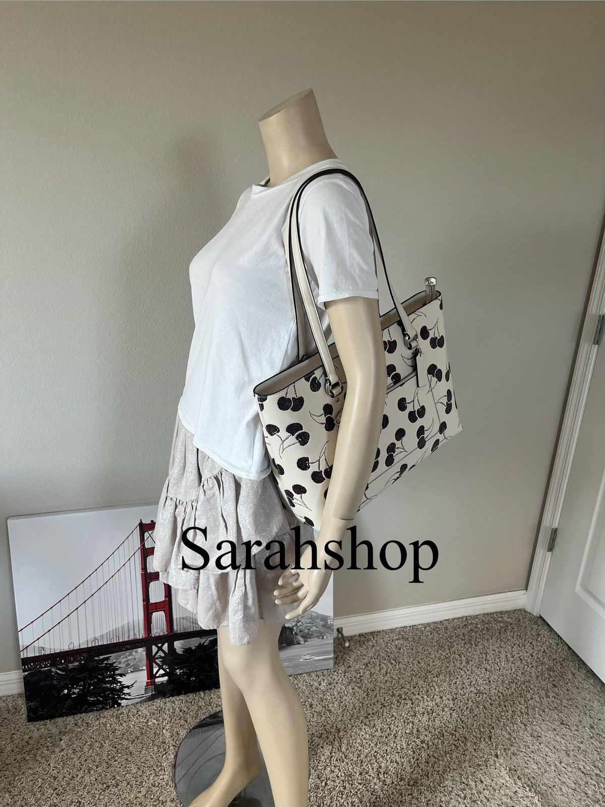 Coach Coach Station Tote With Cherry Printed Size ONE SIZE - 7 Thumbnail