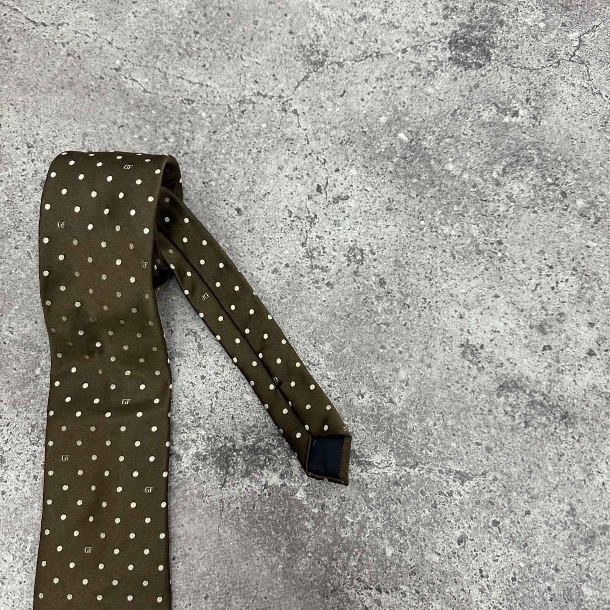 Gianfranco Ferre Vintage 90s Gianfranco Ferre Dot monogram silk tie luxury Size ONE SIZE - 2 Thumbnail