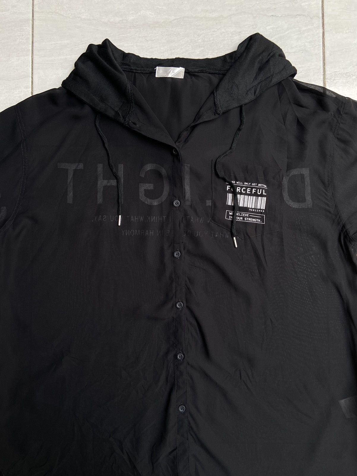 Designer × Japanese Brand GALYGE Black Mesh Hoodie/Shirt Size US XL / EU 56 / 4 - 3 Thumbnail