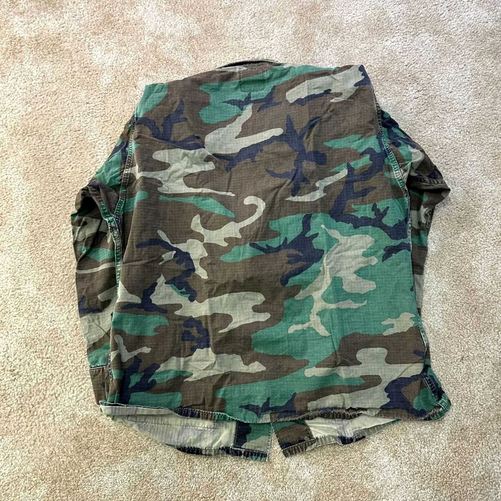 Vintage VINTAGE US Army BDU Coat Large Regular Camouflage Green Jacket Coat Mens Size US L / EU 52-54 / 3 - 7 Thumbnail