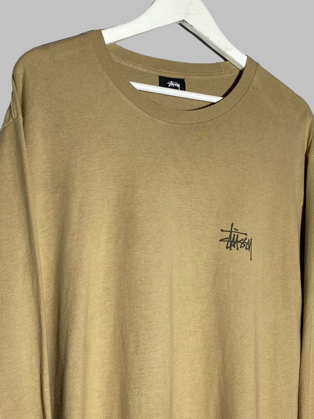 Stussy 🔥 STUSSY BROWN BACK BIG LOGO STREETWEAR LONGSLEEVE T-SHIRT Size US L / EU 52-54 / 3 - 5 Thumbnail