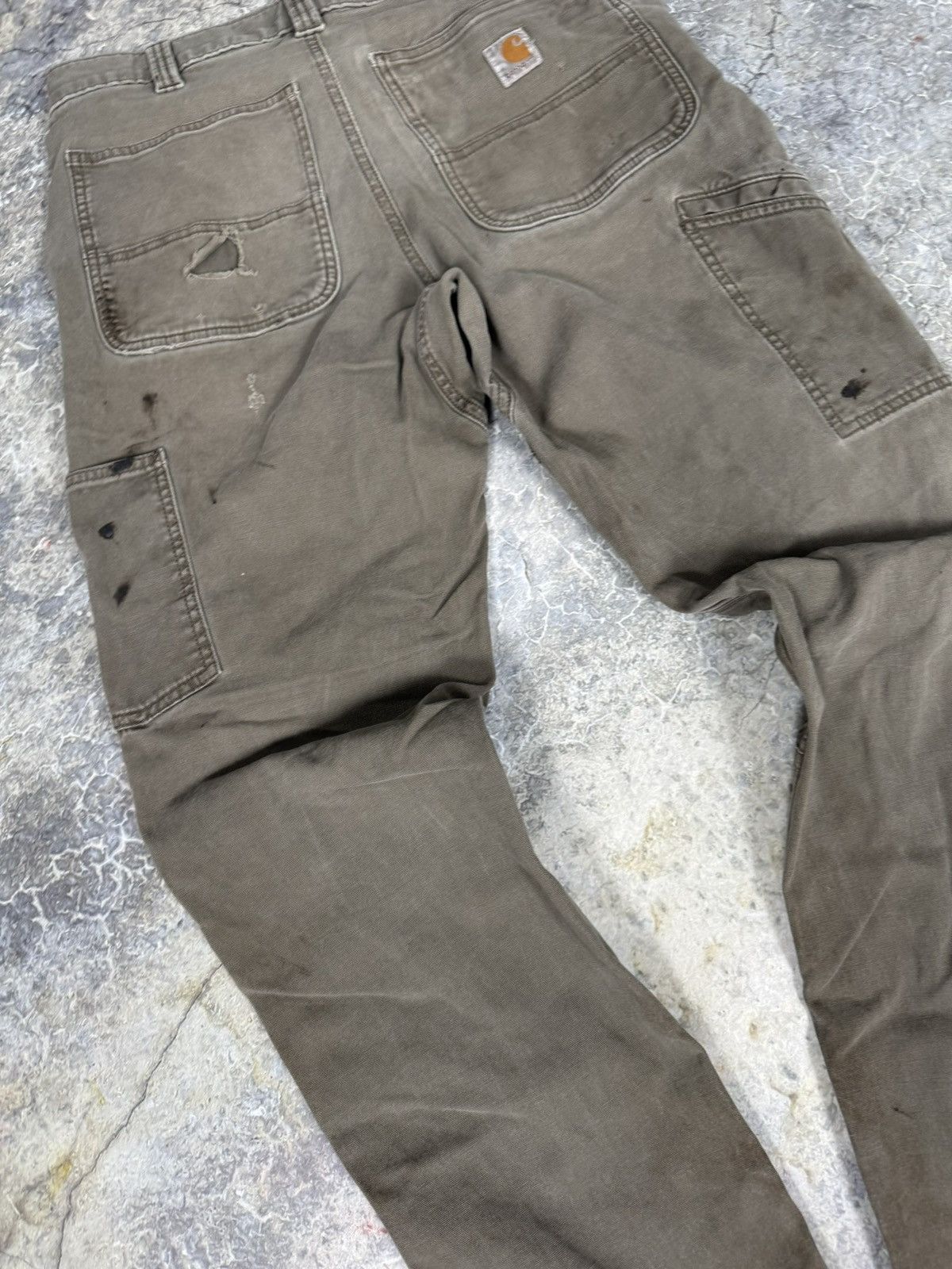 Carhartt × Vintage Vintage Thrashed Painter Carhartt Pants Size US 34 / EU 50 - 2 Thumbnail