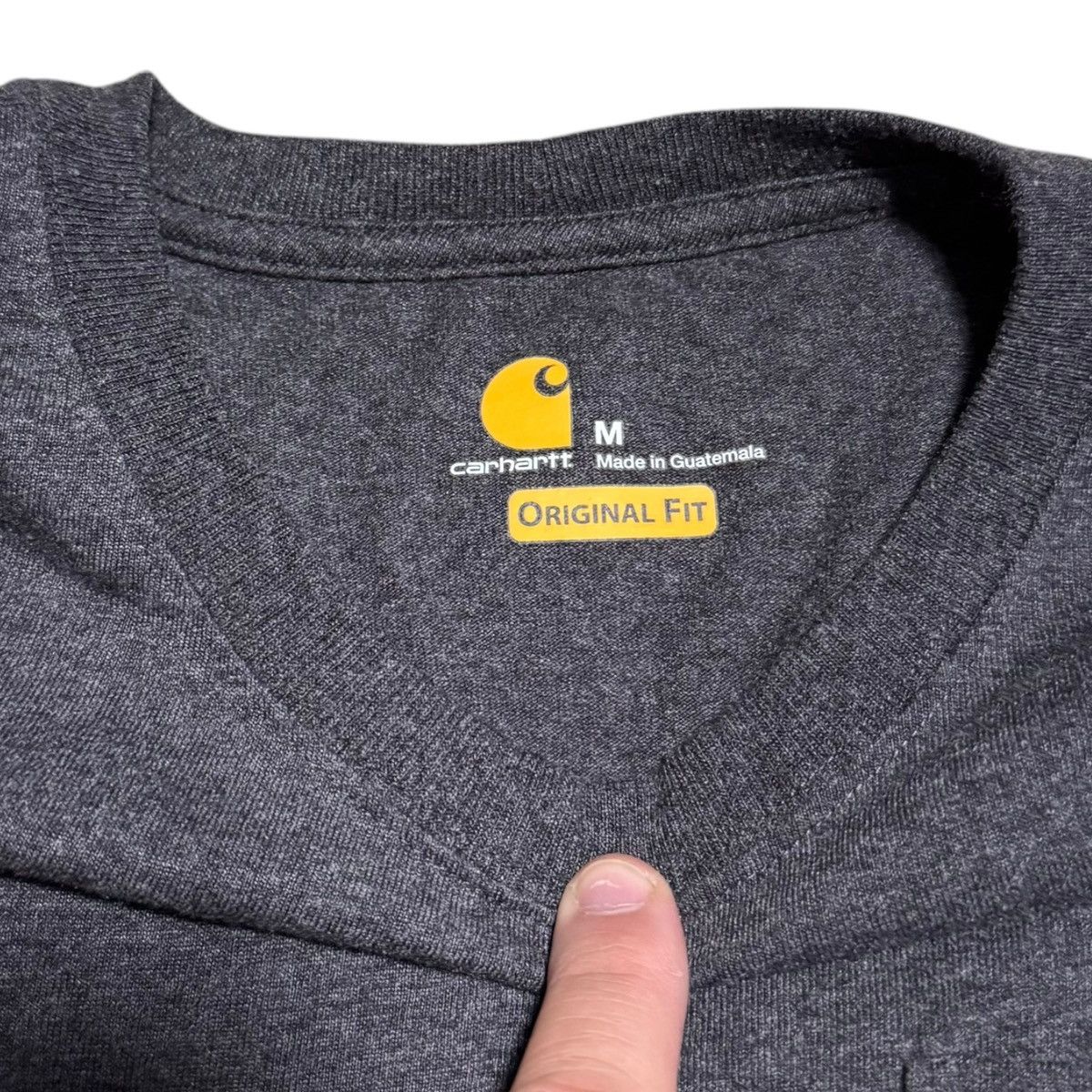 Carhartt Carhartt Gray Long Sleeve Pocket Shirt Adult Medium Size US M / EU 48-50 / 2 - 5 Thumbnail