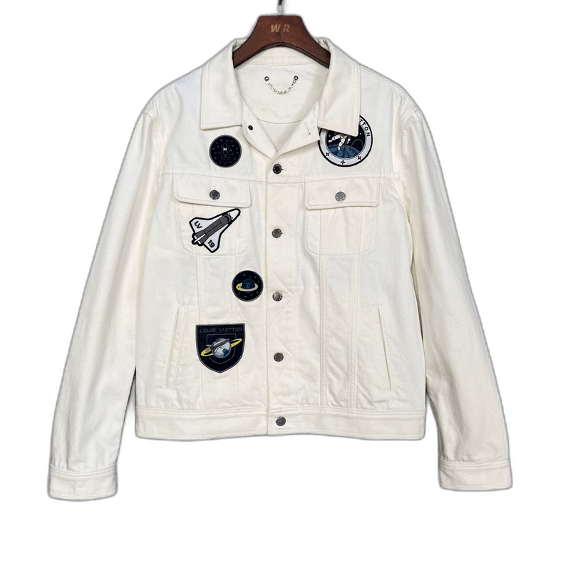 Louis Vuitton Louis Vuitton White Astronaut Denim Jacket-2506 Size US L / EU 52-54 / 3 - 1 Thumbnail
