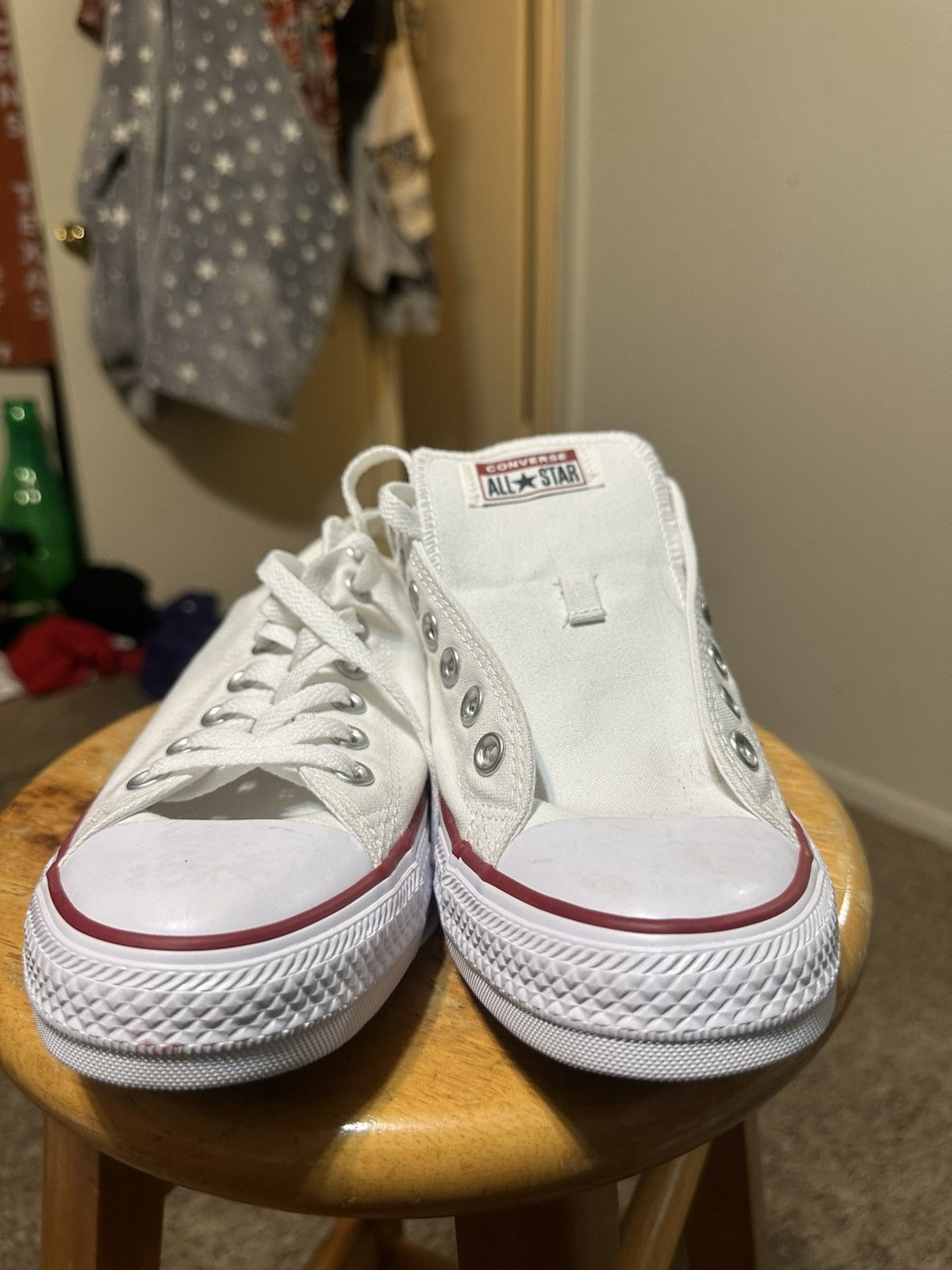 Converse Vintage Converse all-stars “triple white” 00s size 9 Size US 9 / EU 42 - 2 Thumbnail