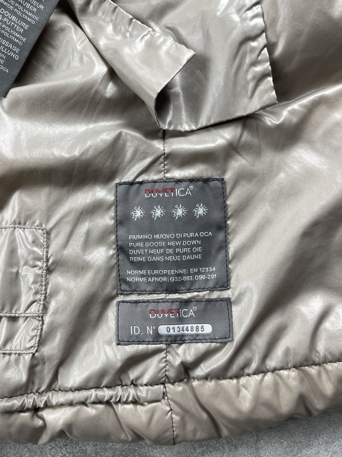 Duvetica Duvetica Lightweight Down Puffer Jacket Taupe Beige Size M / US 6-8 / IT 42-44 - 15 Thumbnail