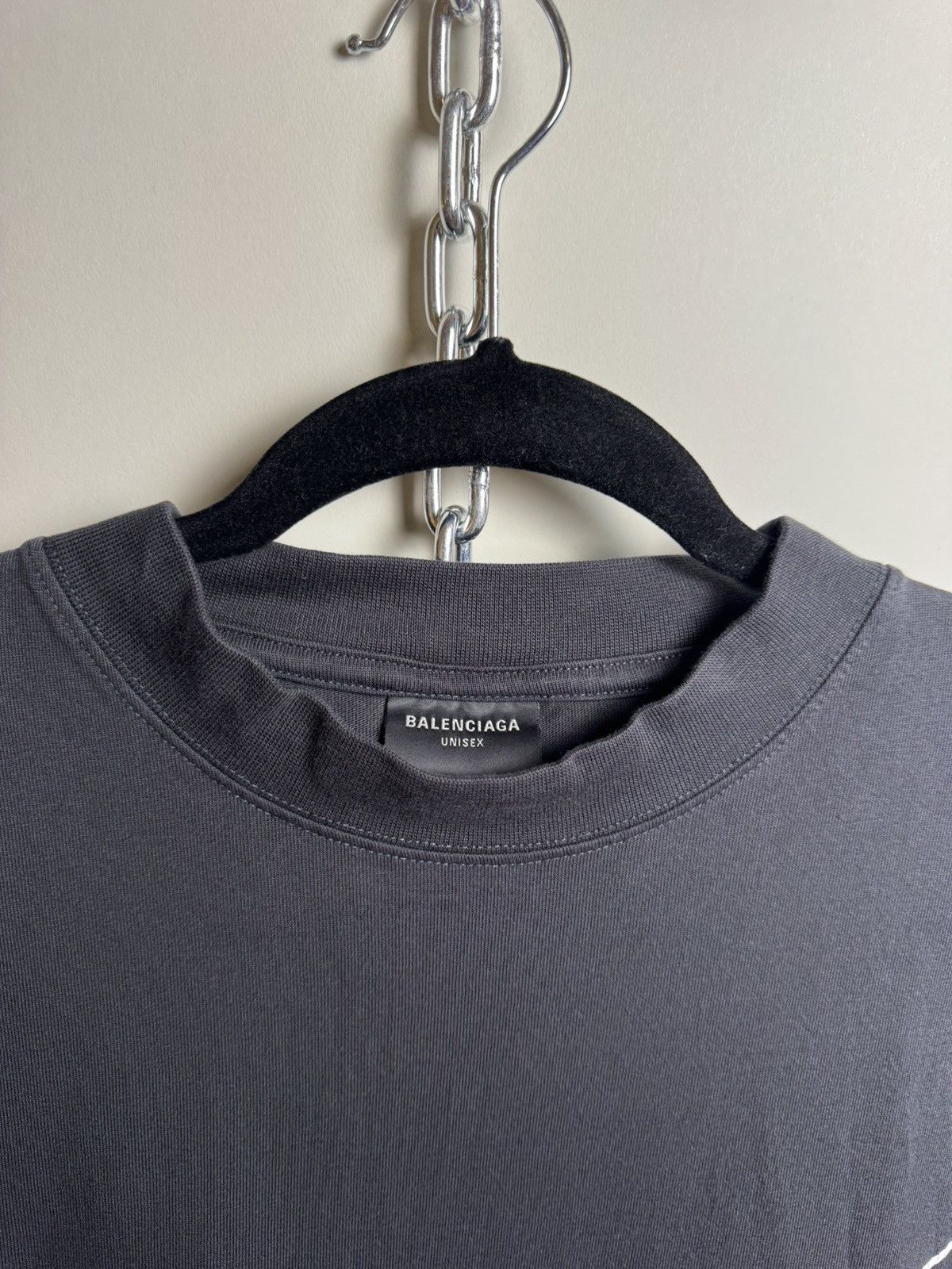 Balenciaga Balenciaga Paris Logo Oversized T-Shirt Size US XL / EU 56 / 4 - 3 Thumbnail