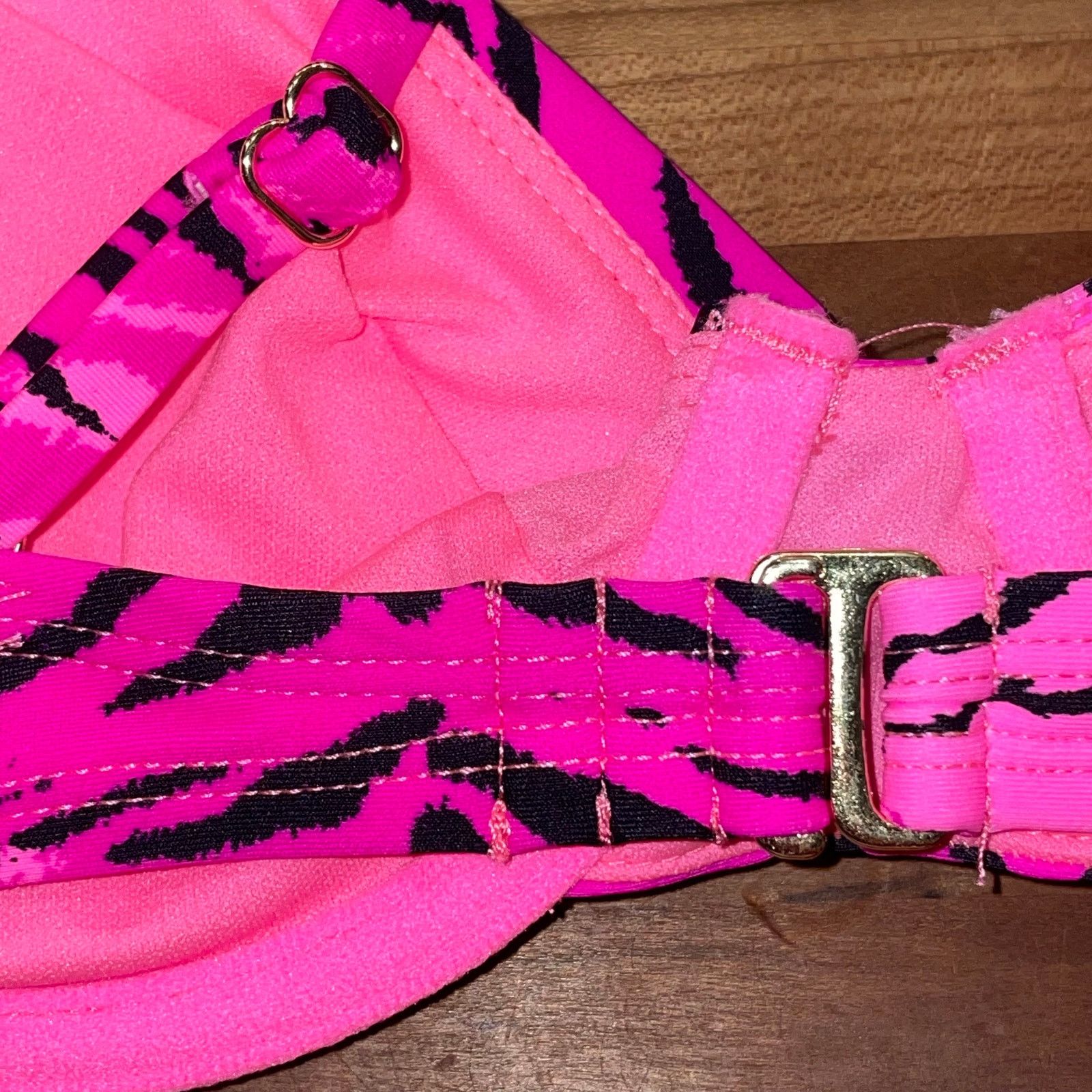 NO ID CALIFORNIA WAVES Jrs, Underwire Bralette Bikini Top Small Size ONE SIZE - 6 Thumbnail