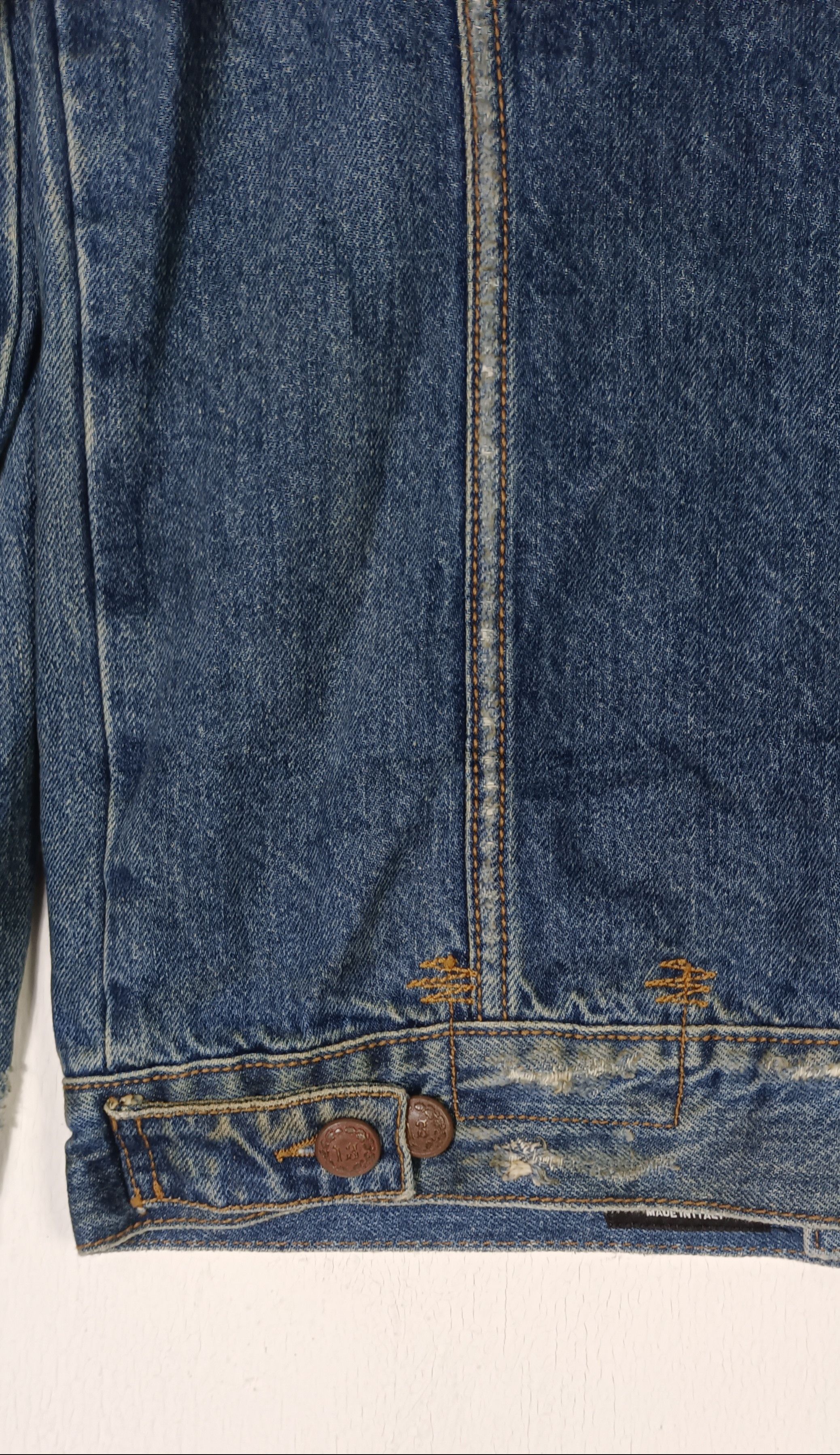 R13 R13 Zippered Trucker Denim Distressed Size US M / EU 48-50 / 2 - 11 Thumbnail
