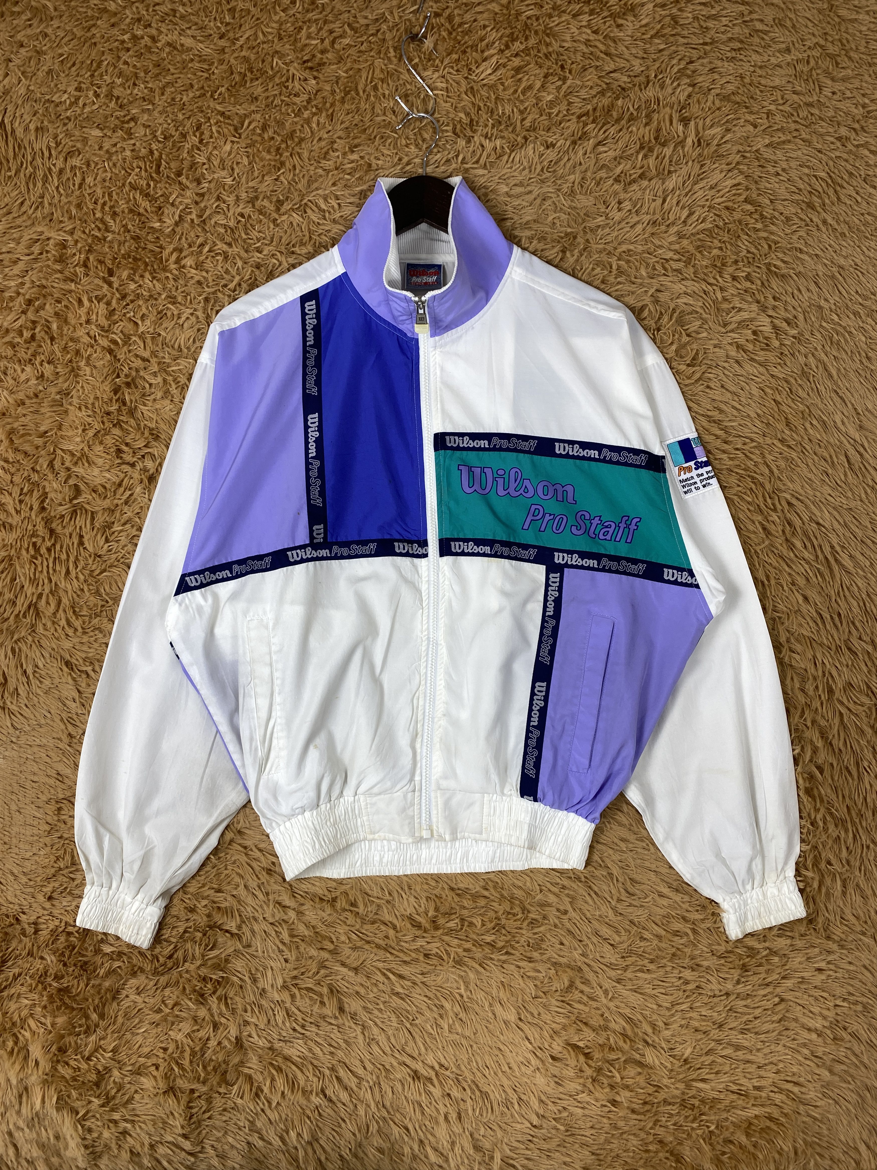 Vintage Vintage 90s Wilson Tape on Jacket J1999 Size US M / EU 48-50 / 2 - 2 Thumbnail