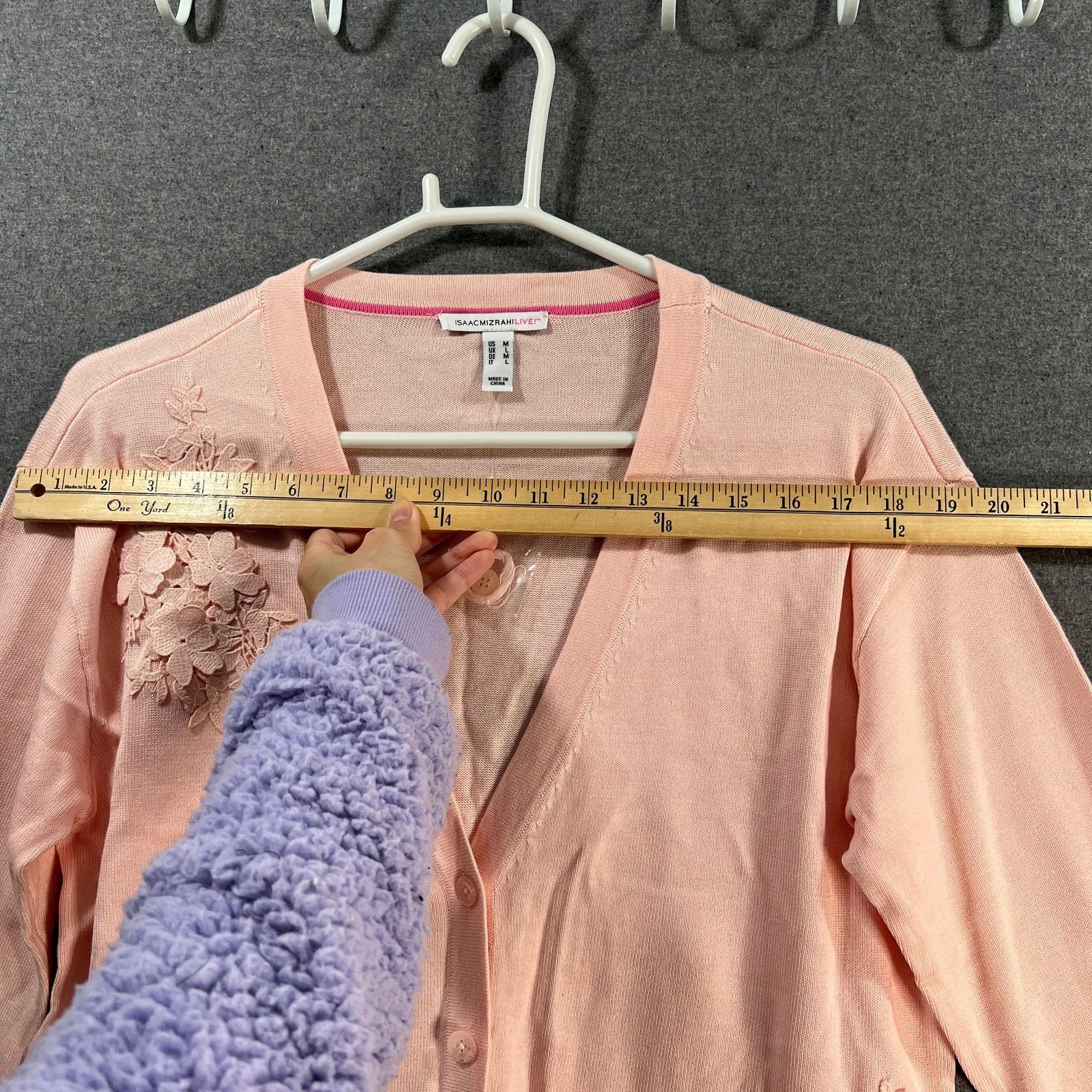 Other Isaac Mizrani Live! Women's Cardigan Size M Orange Color Size M / US 6-8 / IT 42-44 - 8 Thumbnail