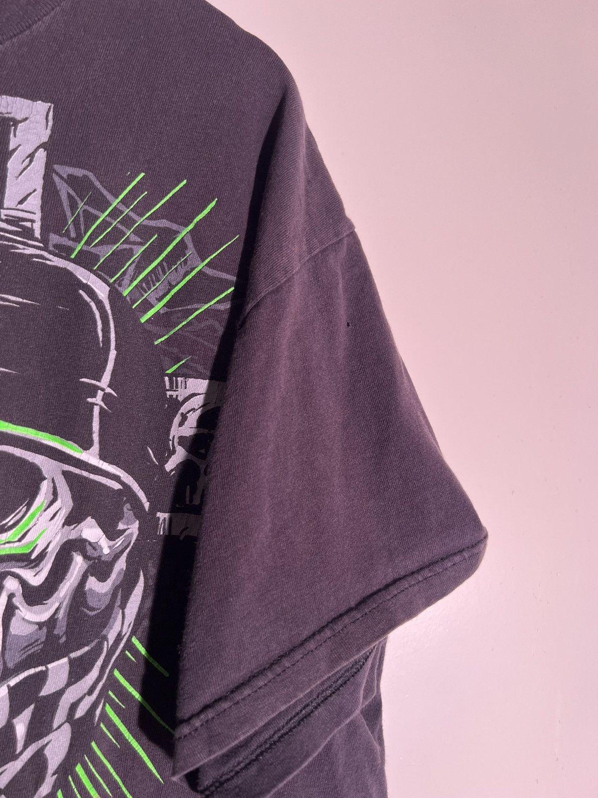 Vintage Y2K 2000’s VTG Vintage Skeleton Cross Gangster Retro T Shirt Size US XL / EU 56 / 4 - 5 Thumbnail