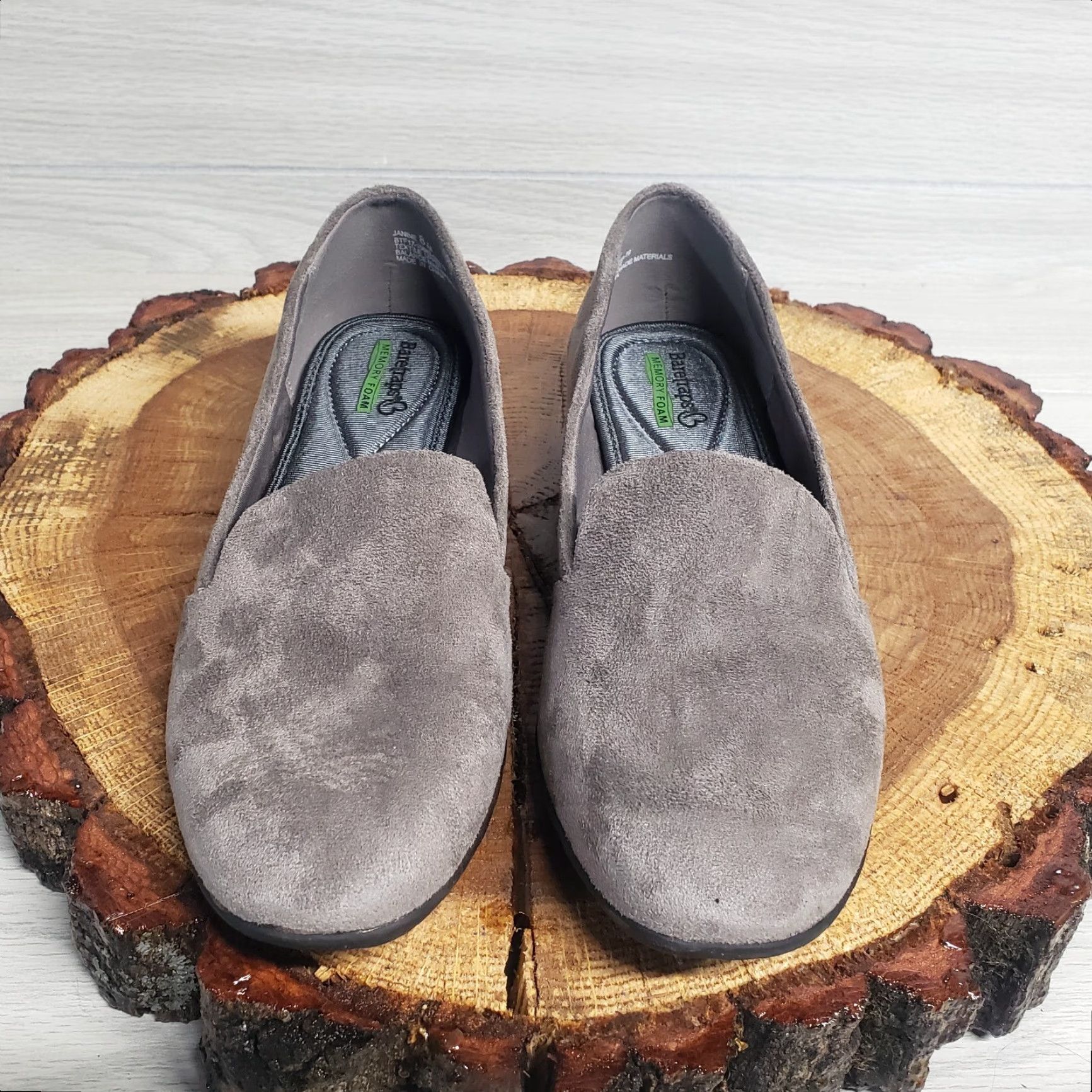 Vintage VINTAGE BareTraps Janine Gray Flats Loafers Slip On Round Toe Adult Women 8M Black Casual Workwear Womens Size US 8 / IT 38 - 3 Thumbnail