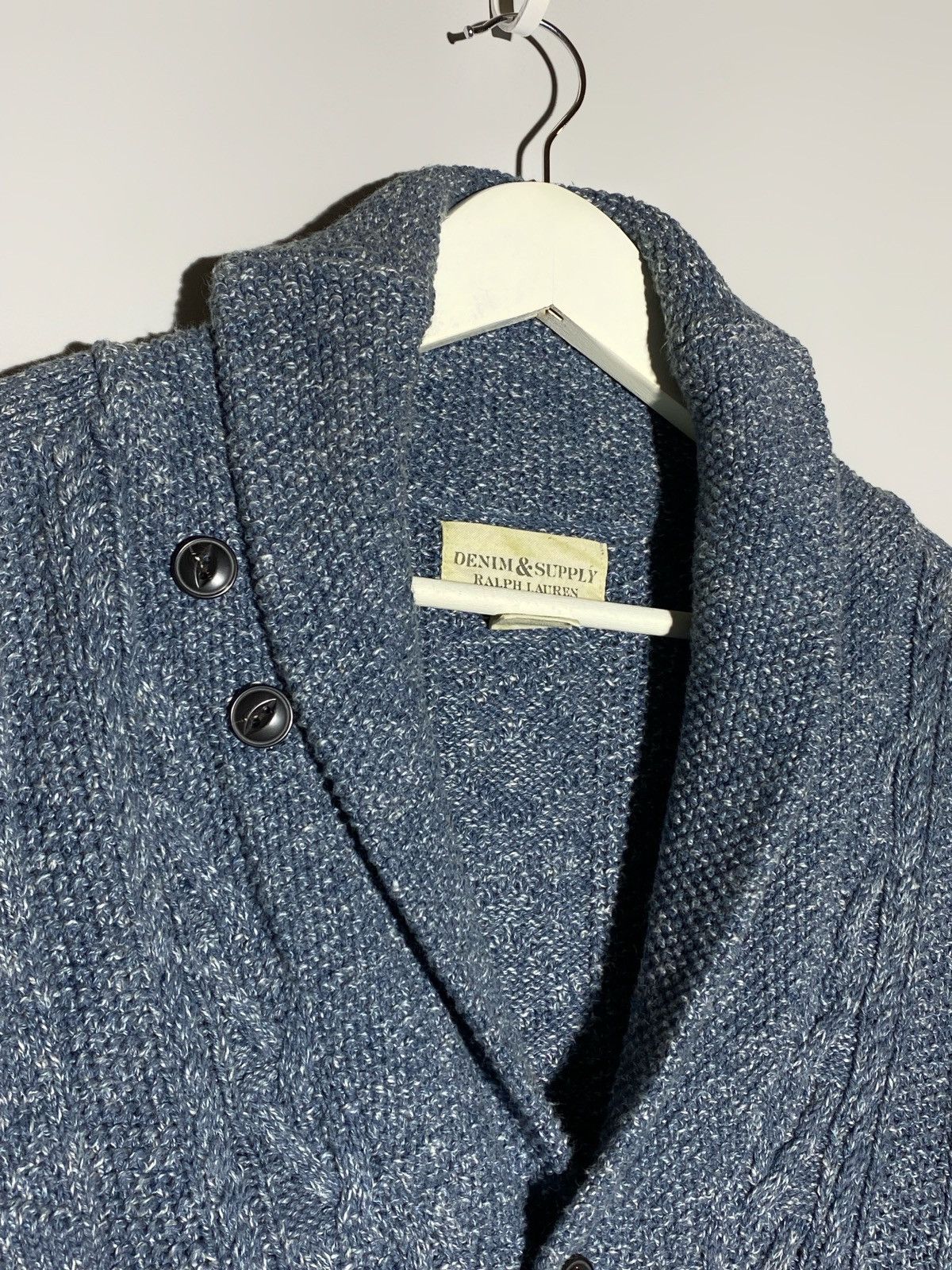 Vintage Ralph Lauren Denim & Supply Cable Knit Men’s Cardigan Size US S / EU 44-46 / 1 - 6 Thumbnail