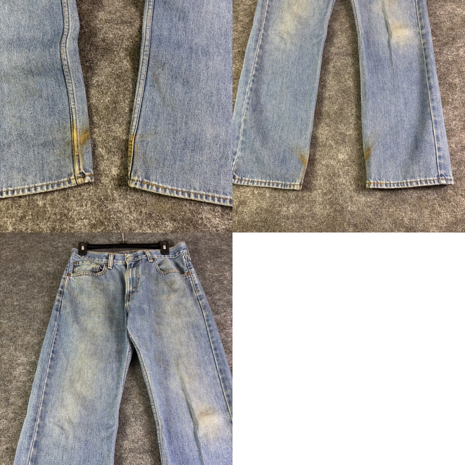 Levi's Levis 505 Regular Fit Straight Leg Light Wash Blue Denim Jeans Mens 30x29 Size US 30 / EU 46 - 8 Thumbnail